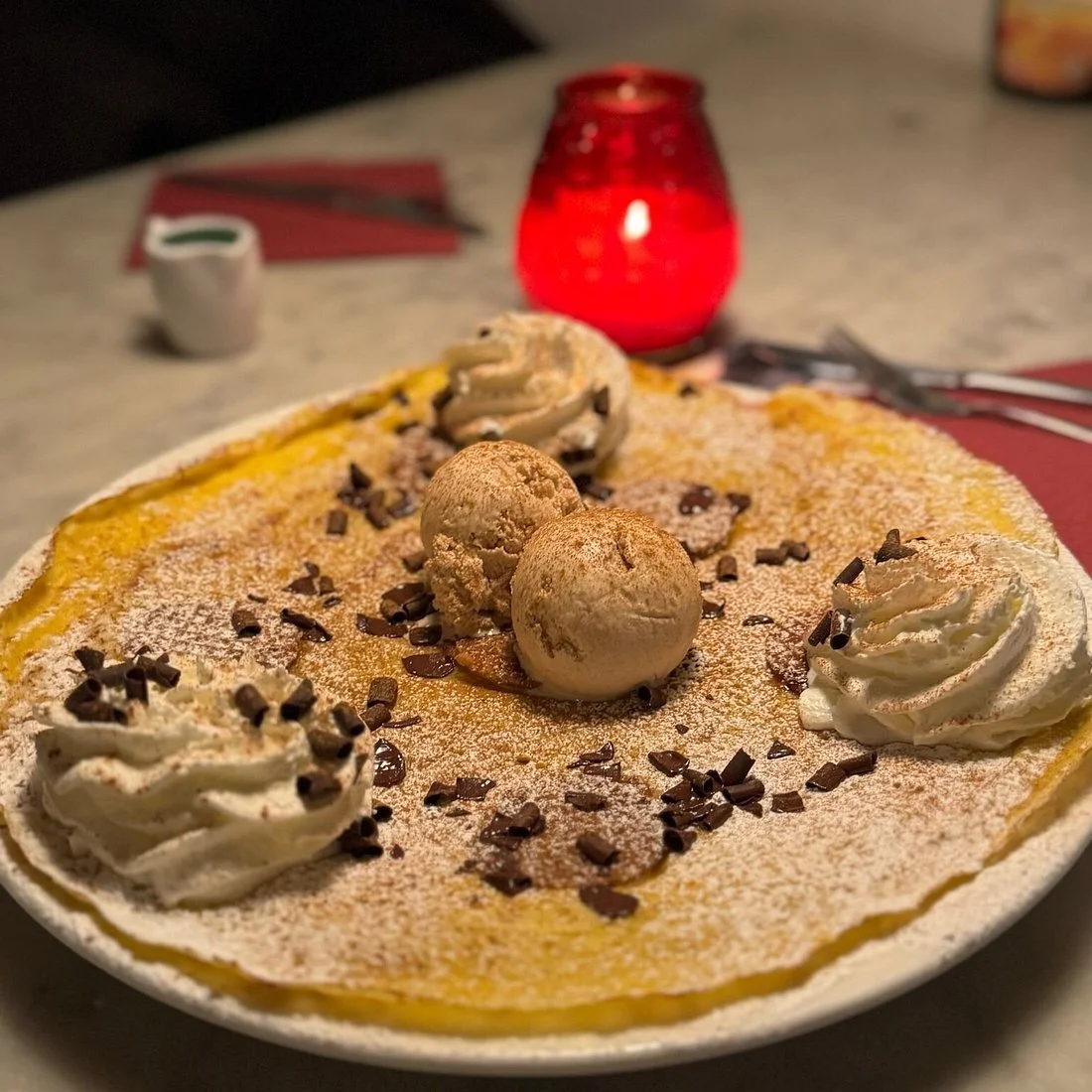 Pancake from The Pancake Bakery in Amsterdam, Netherlands