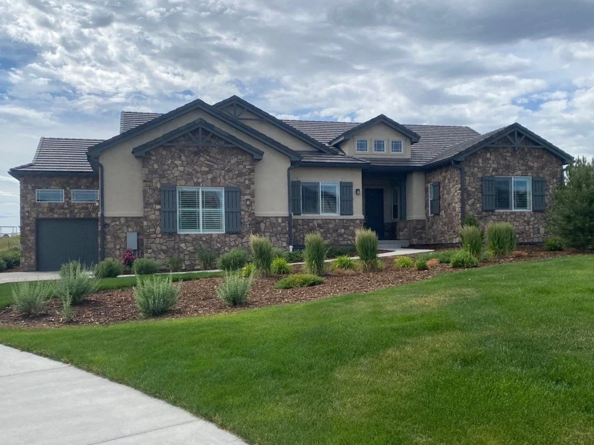 Aurora, CO home with custom seamless gutters and downspouts installed by Kelly Custom Seamless Gutter Co.