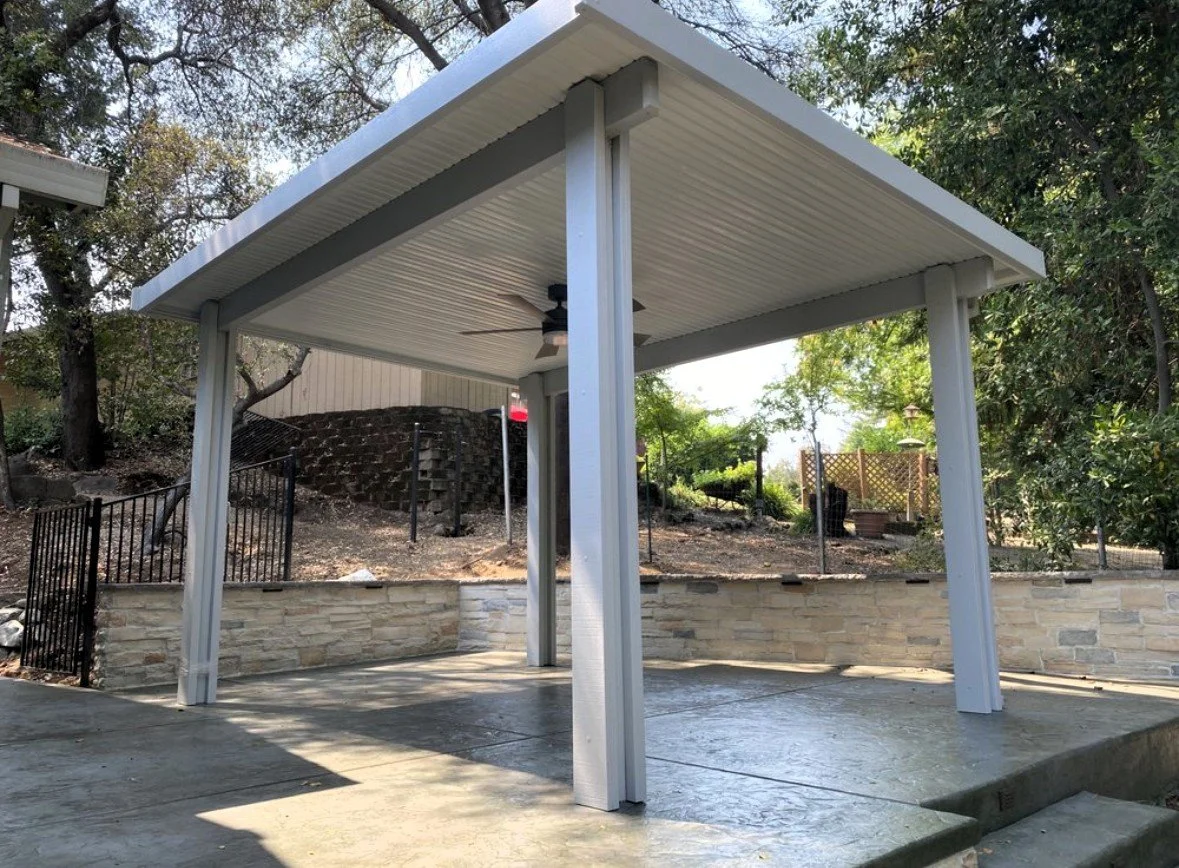 Patio Cover with fan light