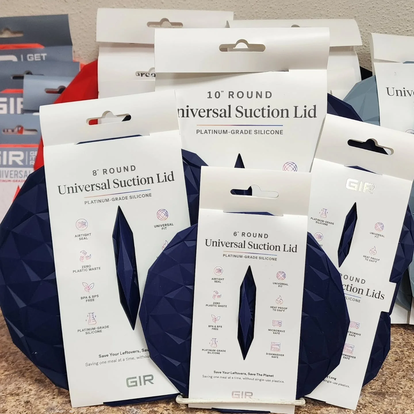Ditch the plastic wrap and upgrade your kitchen with a reusable, heat-safe solution! 

This weekend only, grab our versatile GIR Silicone Lid Sets 50% off! 

Each set includes:
&bull; 10&quot; lid
&bull; 8&quot; lid
&bull; 6&quot; lid
&bull; Two 4&qu