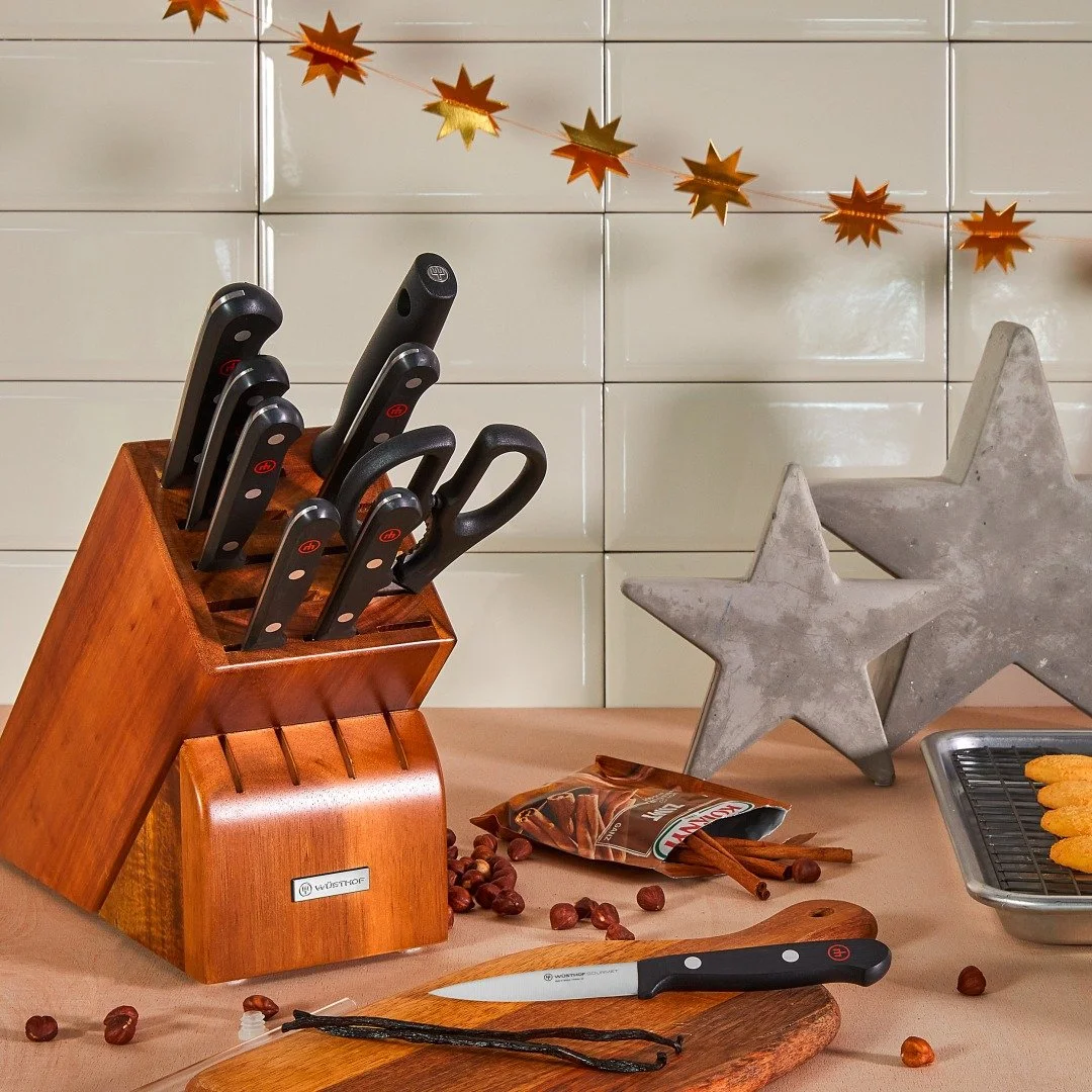 From Oct 9&ndash;13, W&Uuml;STHOF's Gourmet series is up to 25% off! Stop by and shop your favorites at a limited-time discount, like the Gourmet 10-Piece Acacia Block Set. Whether you're a seasoned cook or just starting out, this set comes with ever