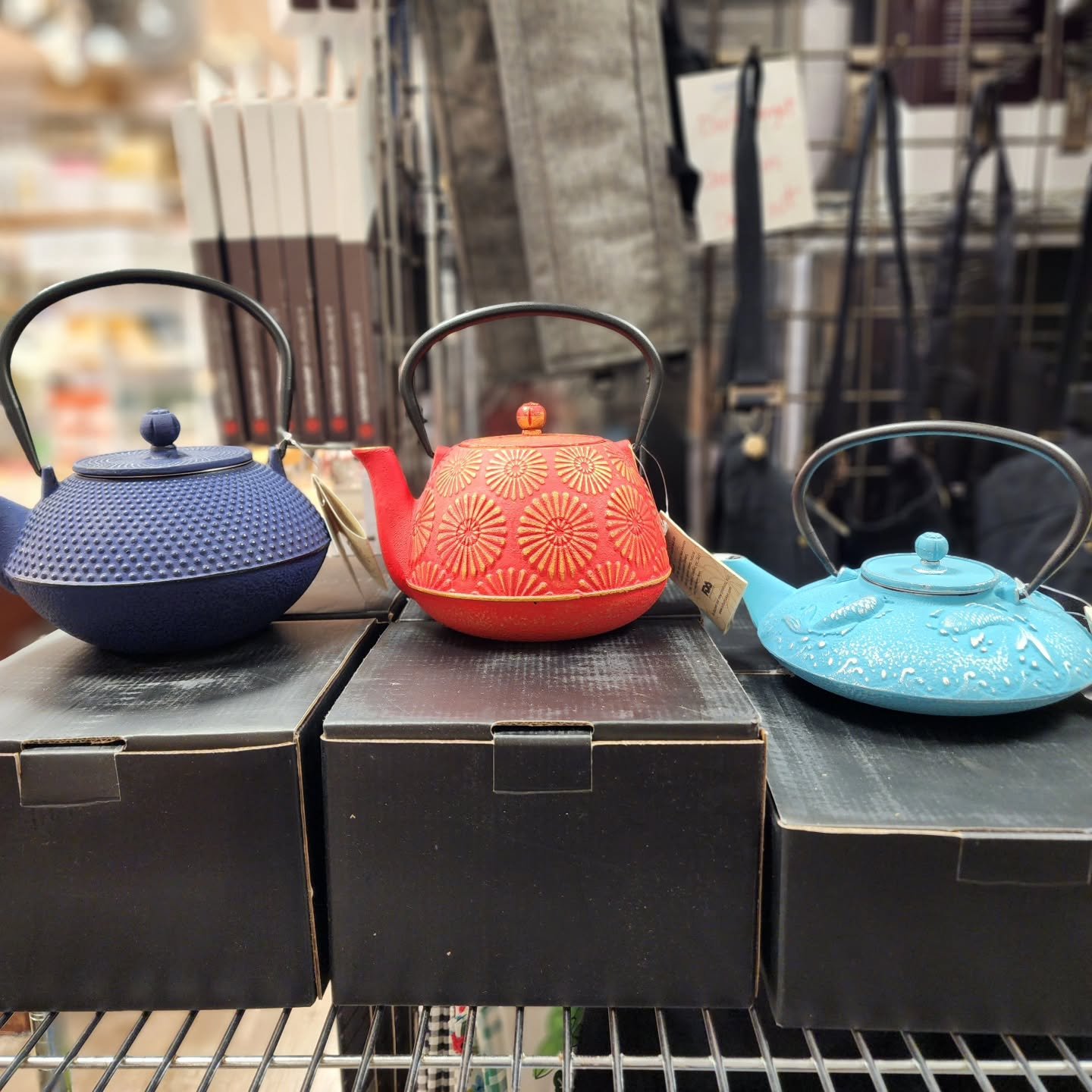 📢 New and back in stock!

New gorgeous cast iron tea pots, mugs and adorable training chopsticks from @urbantokyousa 😻 

And we just unpacked a lovely shipment of felt coasters and trivets from @friendsheepwool 🐑 

Come by this weekend and check o