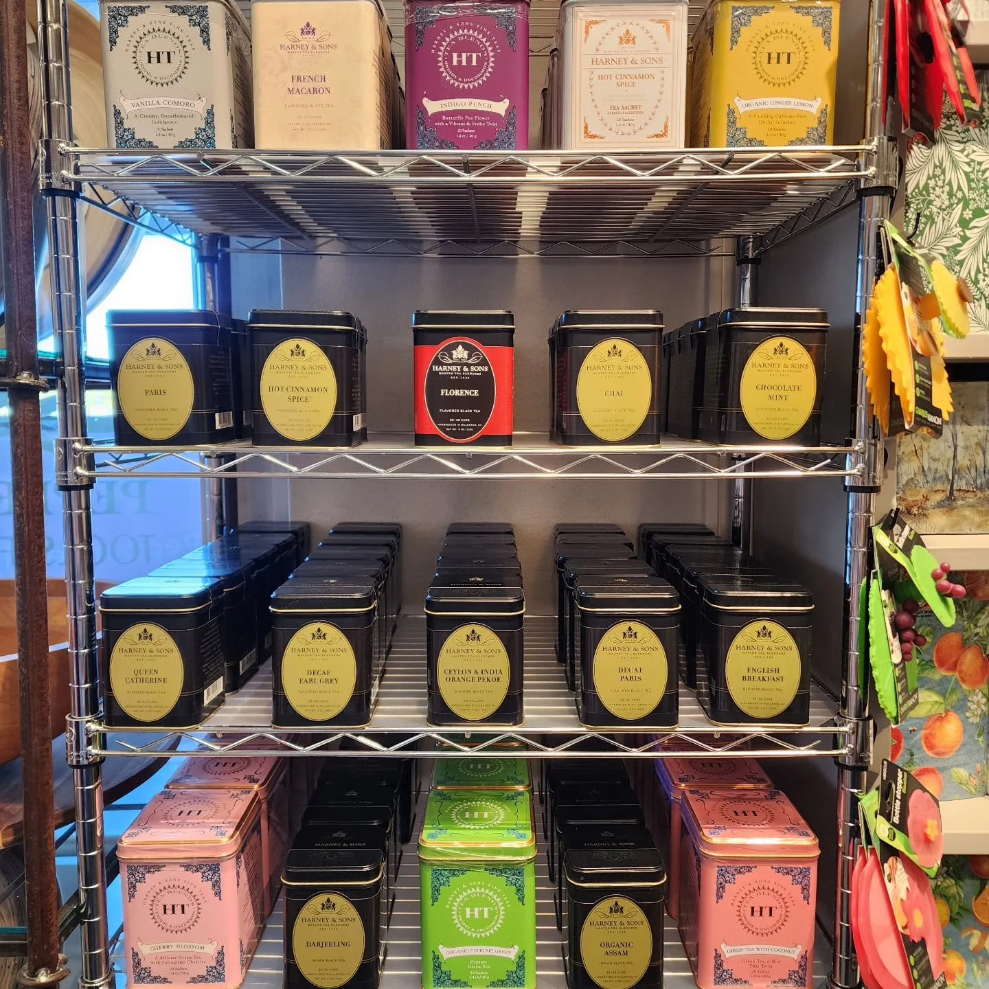🫖 Calling all tea lovers!

The shelves are full of fresh @harneytea - new varieties and familiar favorites 🍵 

Pair it with a favorite mug, put the kettle on, and take a moment for yourself - you deserve it 😌