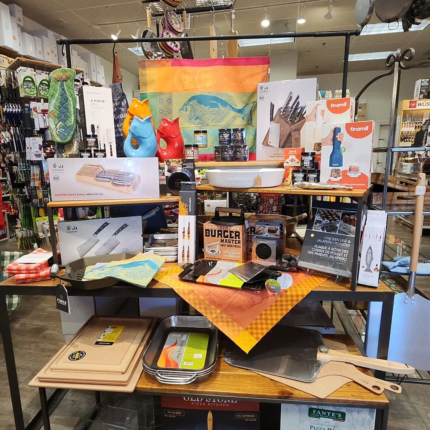 🔥 Fire up the grill and get ready for Dad&rsquo;s big day! 

We just finished setting up a fresh new display table packed with everything you need for patio season and Father's Day gifting. From grilling tools to unique finds he'll love, we've got y