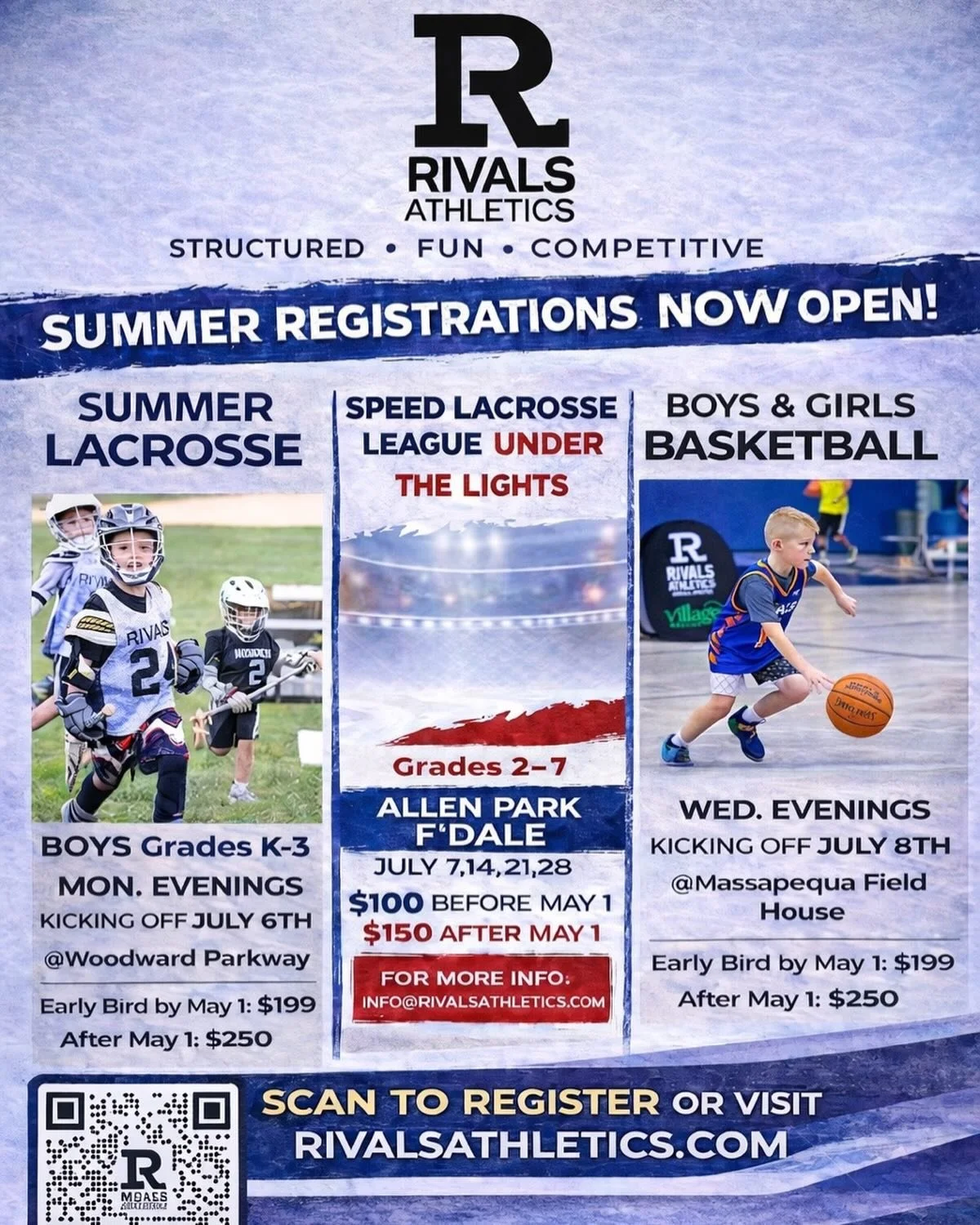 Lock in your summer plans with RIVALS. Monday, Tuesday and Wednesday nights! Sale ends May 1! Great for all ages and skill levels. Always coaching &mdash; never Slackin!  For more info log on to www.rivalsathletics.com #structured #FUN #competitive #