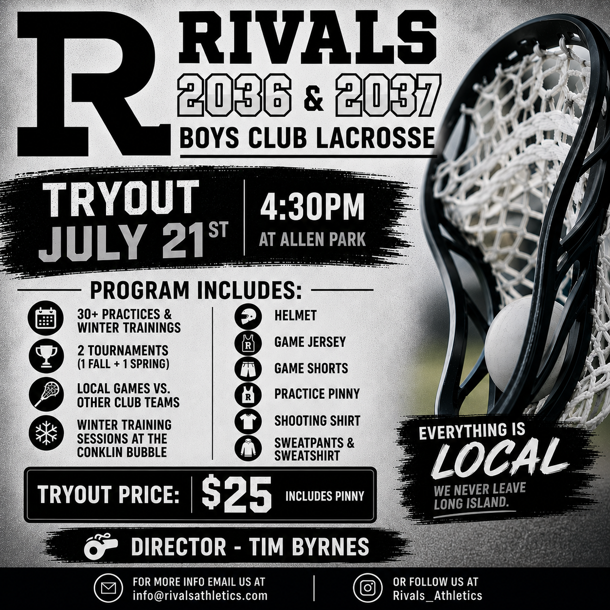 2036 & 2037 Rivals Boys Lacrosse Tryout