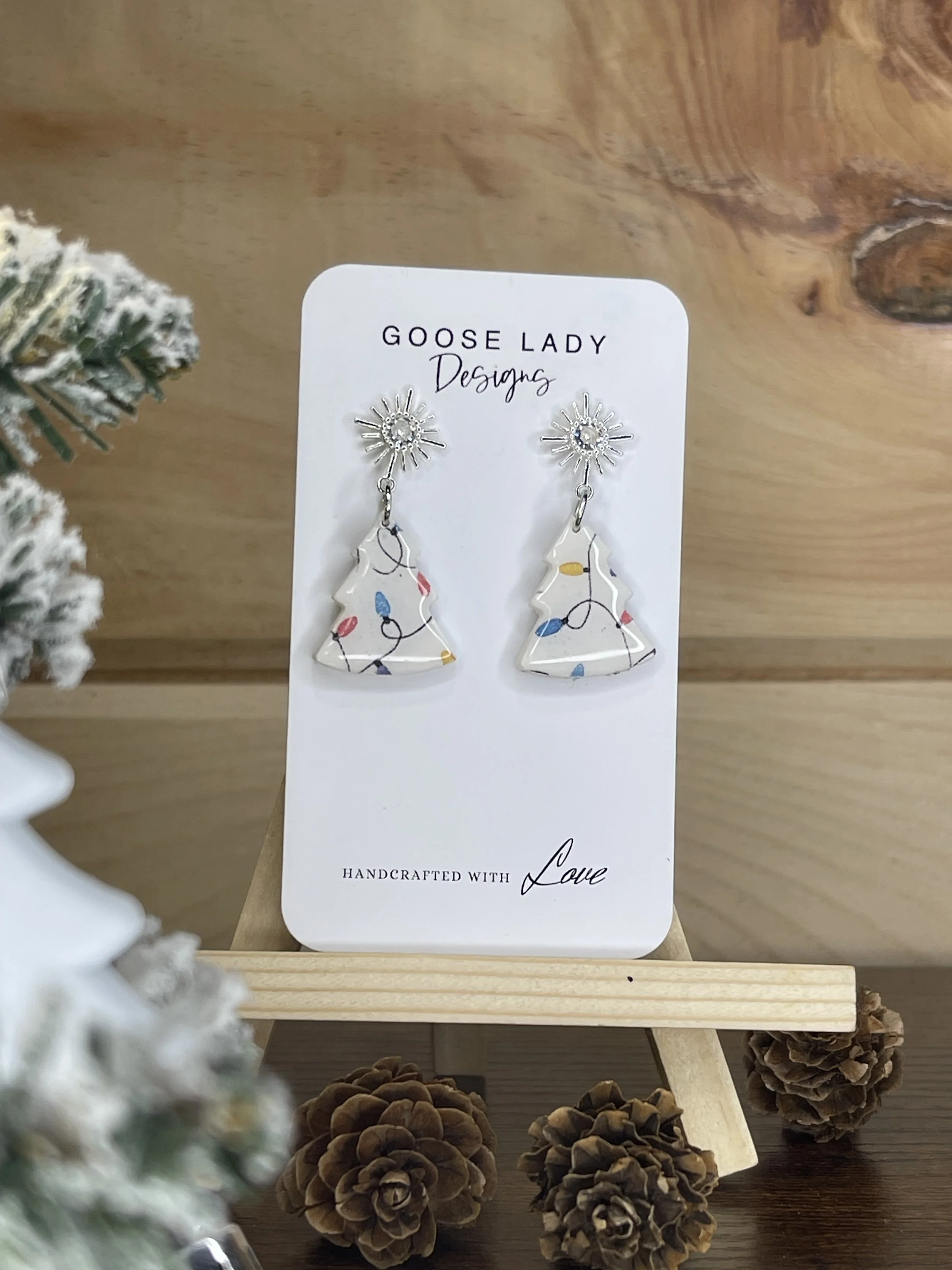 Silver Star Light Bulb Tree