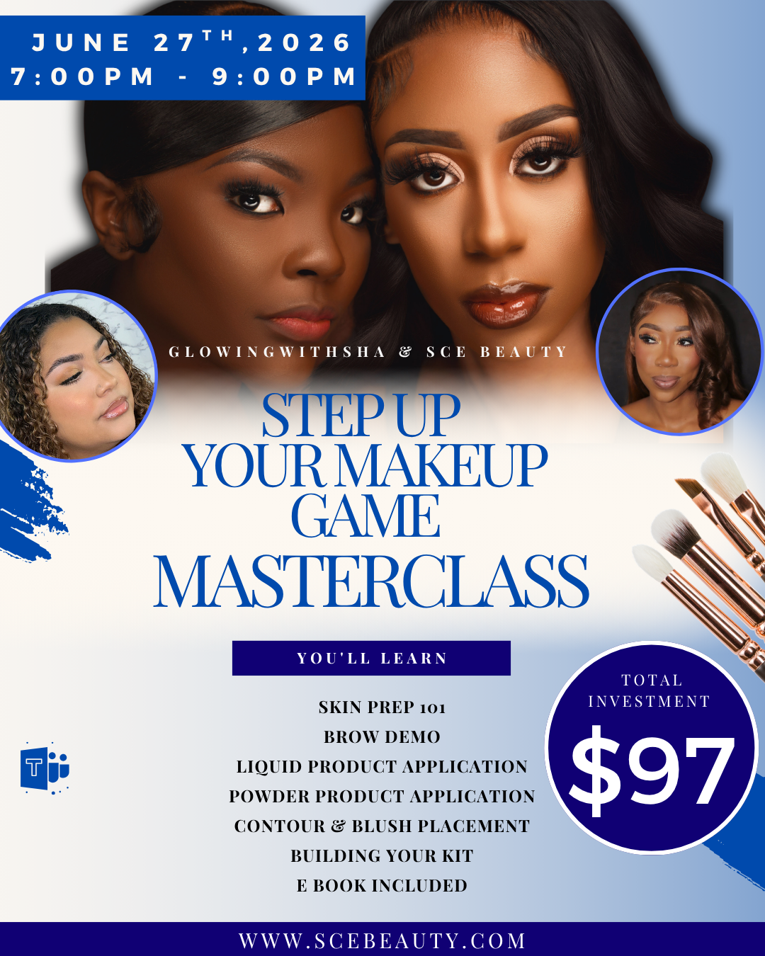 Step Up Your Makeup Game Masterclass-- VIRTUAL