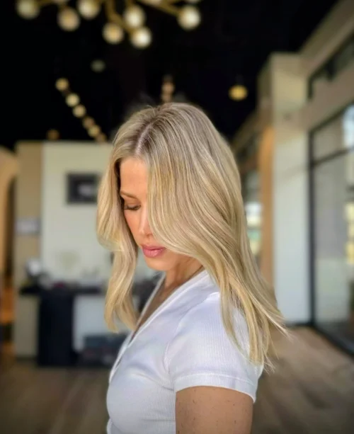 Hair work by stylist