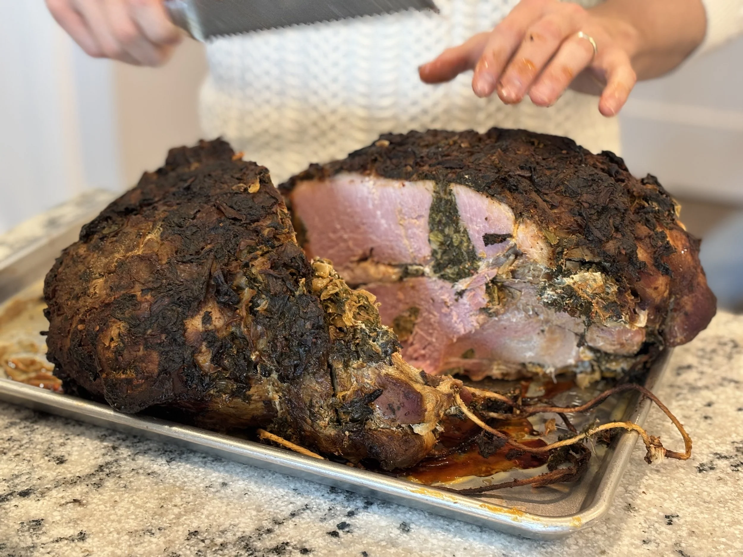 Southern Maryland Stuffed Ham