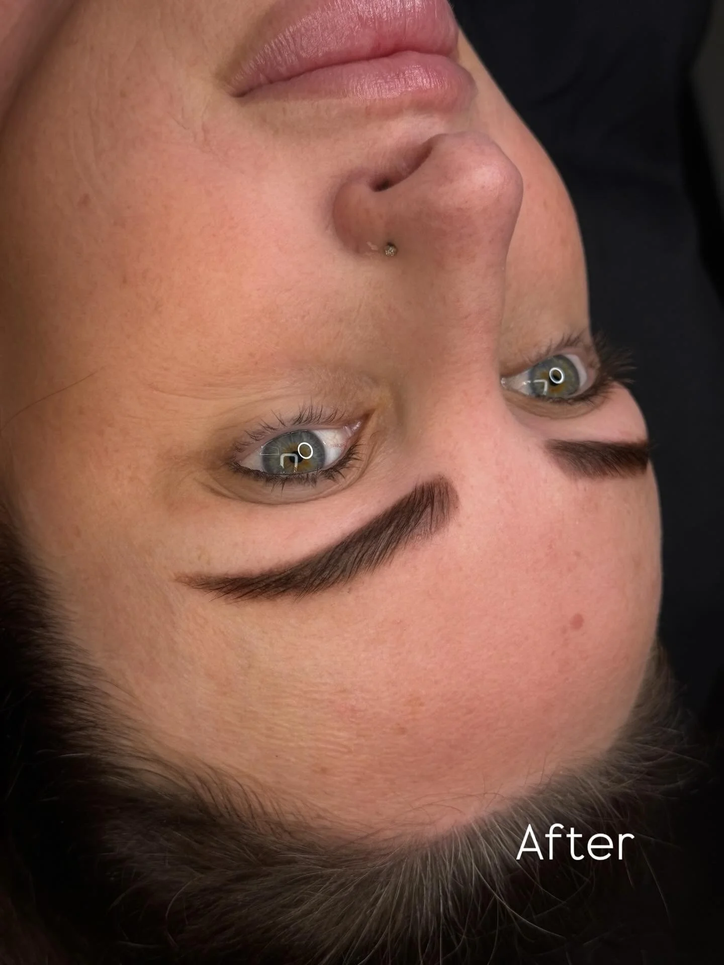 What a transformation!! This is the very popular brow lamination + brow stain! These gorgeous brows will last up to 6 weeks making your mornings a breeze! #brBrows #lamination #browstain #sugarhairremoval #bestinBR