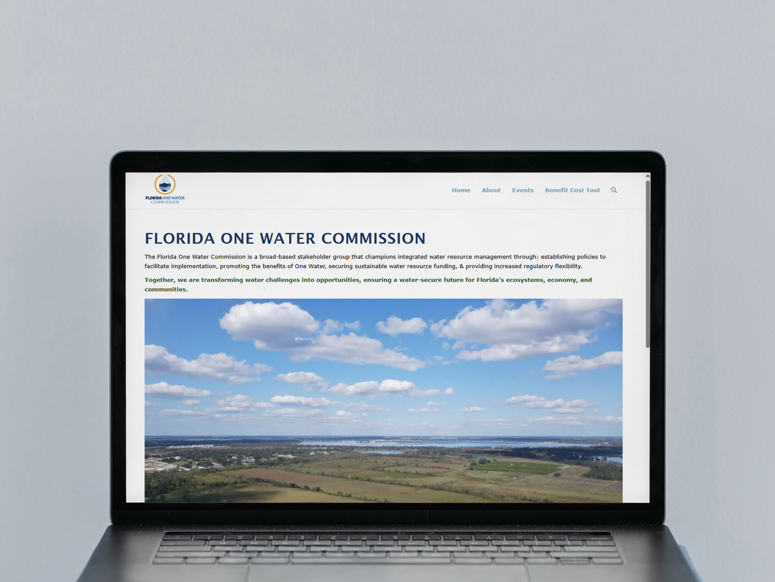 Home Splash Page with Logo