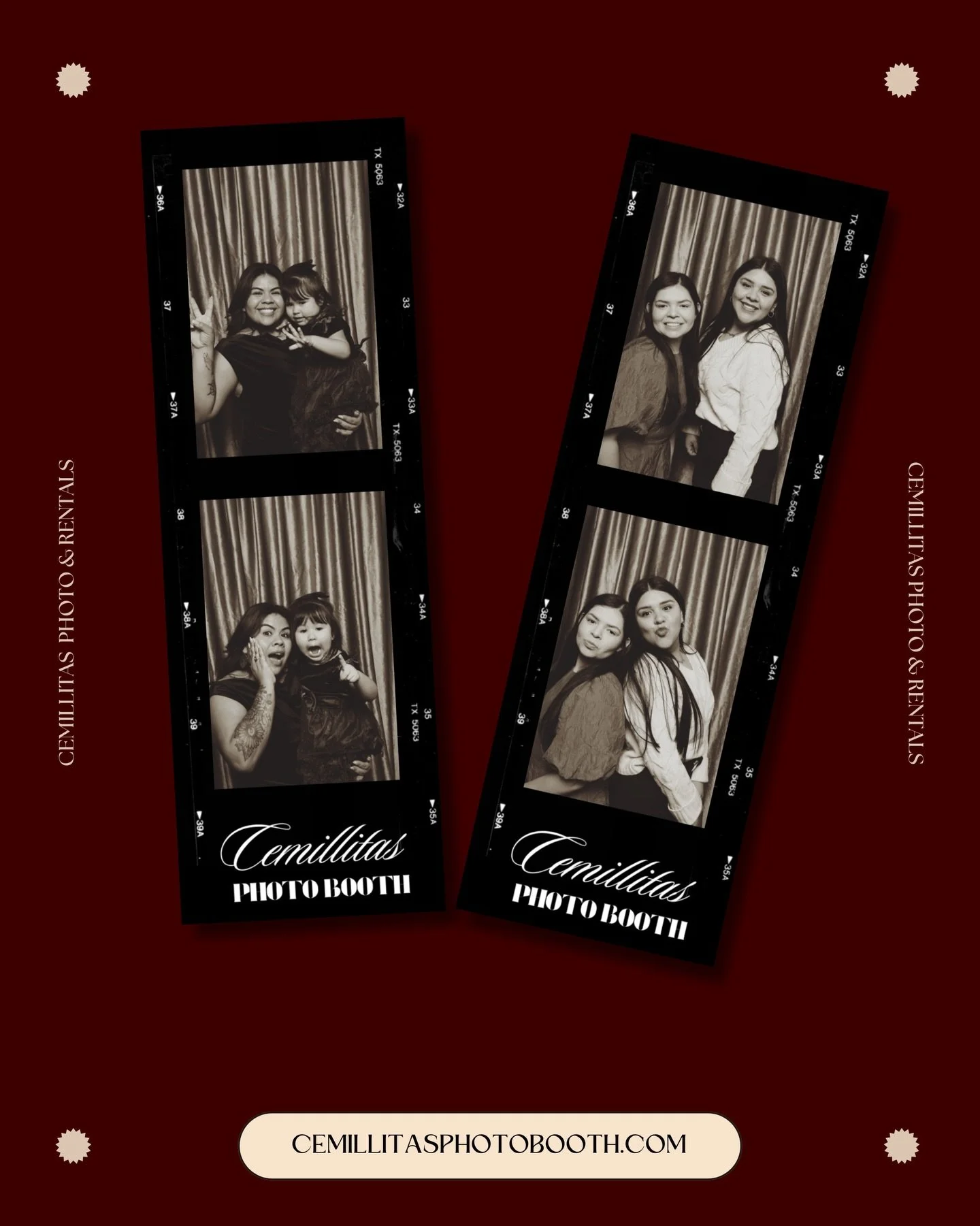 Here&rsquo;s some fun memories that we have captured with our new vintage filter Nostalgia! 🎞️🖤

Nostalgia offers that classic and timeless look, perfect for any weddings and special events🖤

More than just a photo booth, an experience 🖤

Vintage
