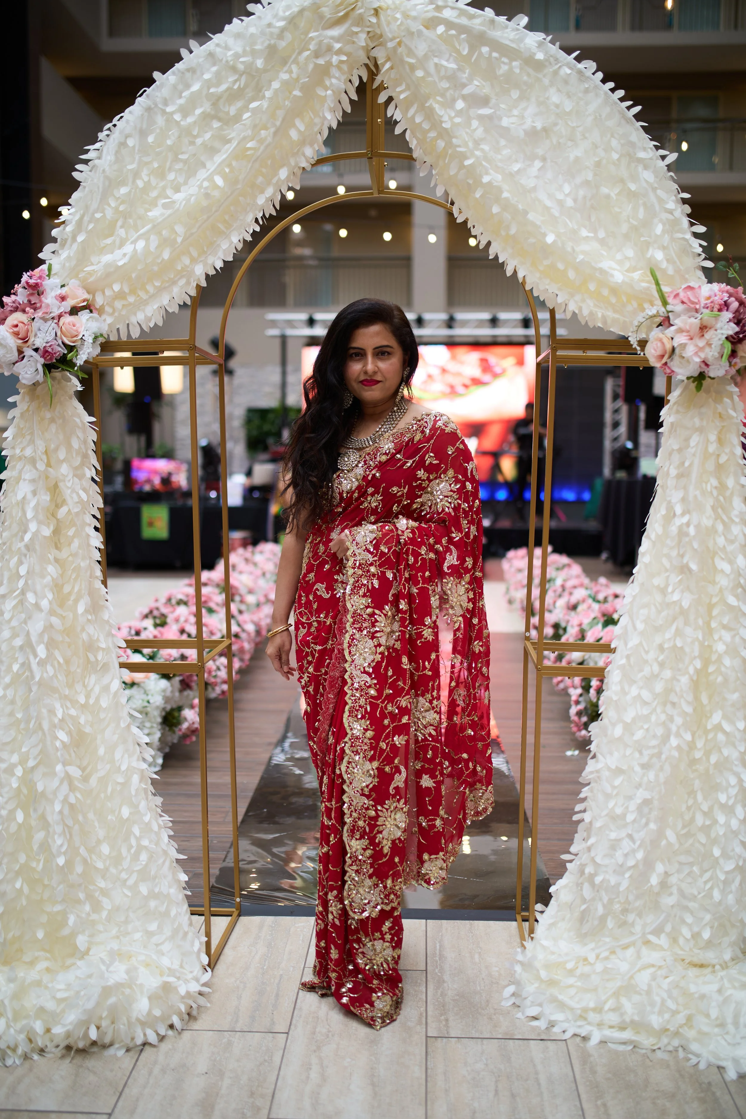 Beautiful woman in traditional Indian attire