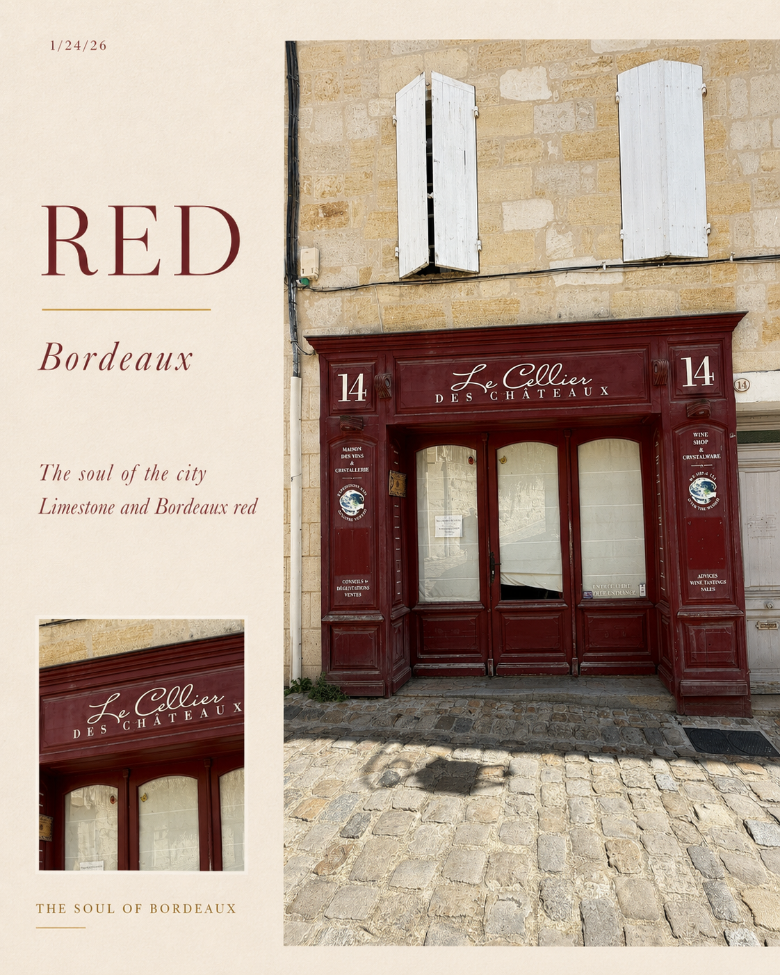 The Soul of the City: Limestone and Bordeaux Red