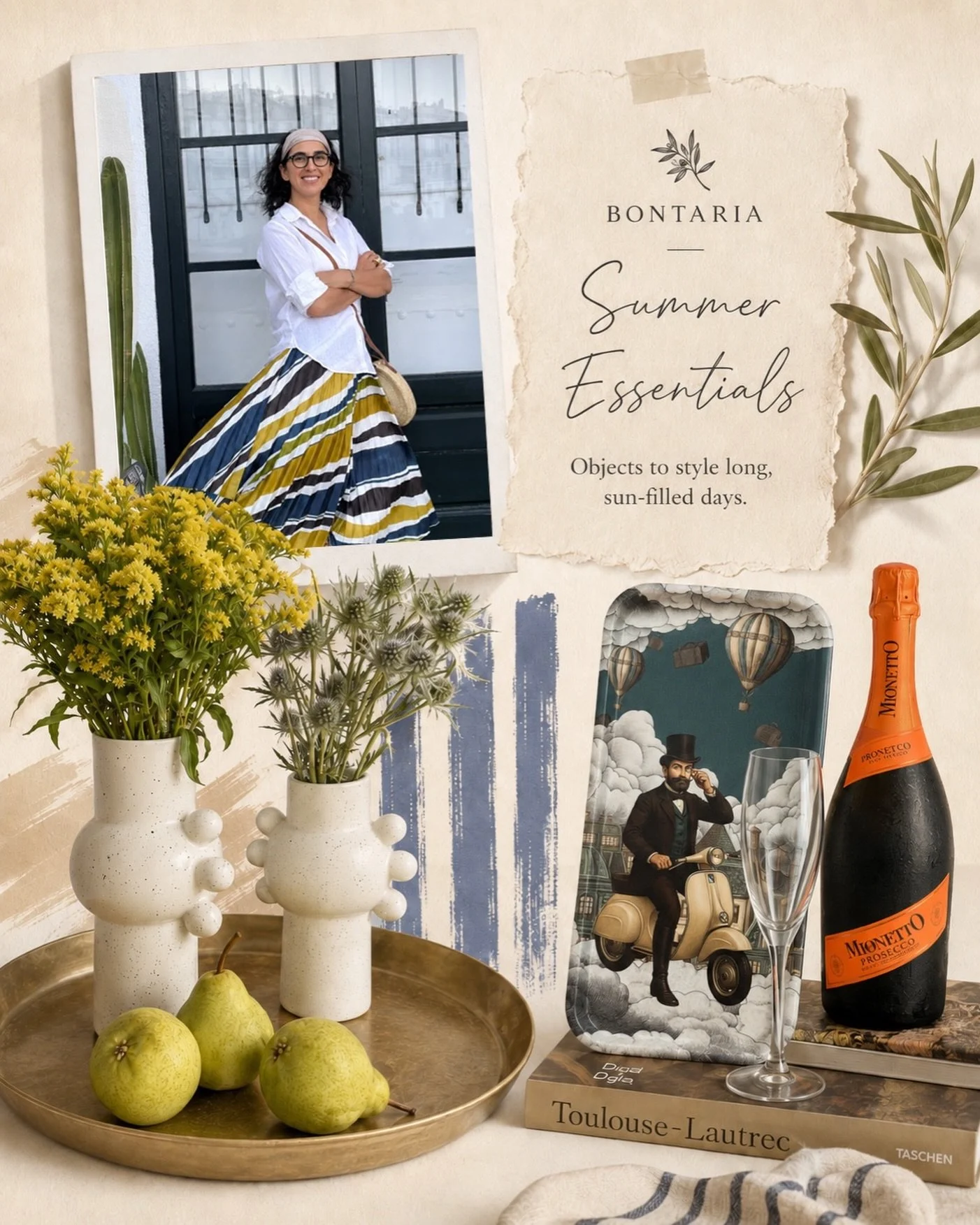 BONTARIA is getting ready to travel.

It&rsquo;s time to explore, to look with fresh eyes, and to find inspiration across the Mediterranean: its cities, its art, its colors, its textures, and the food that tells a story.

Over the next few days, we&r