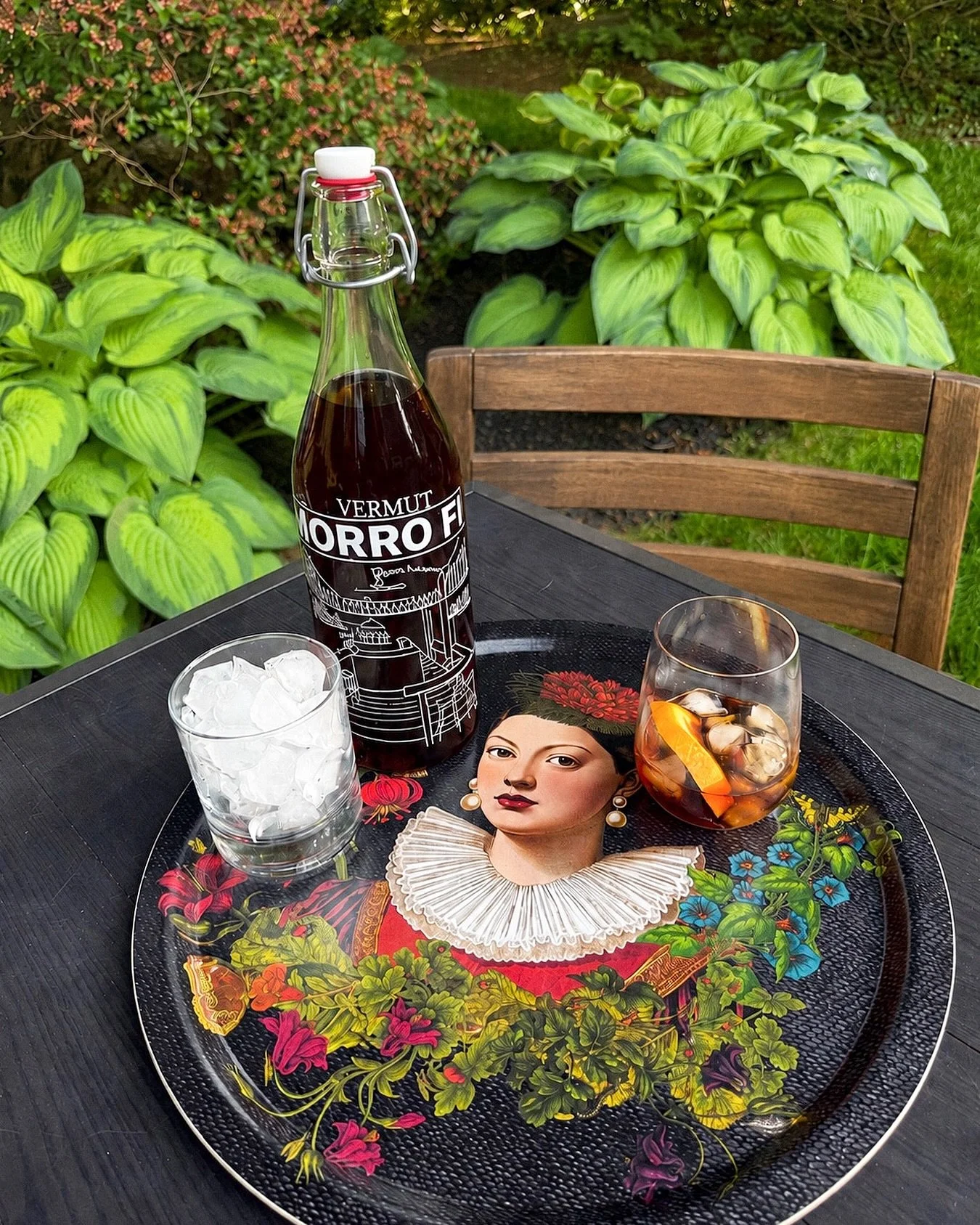 The greens of a New England garden, the ease of a New York summer afternoon, and a vermouth to begin the evening.