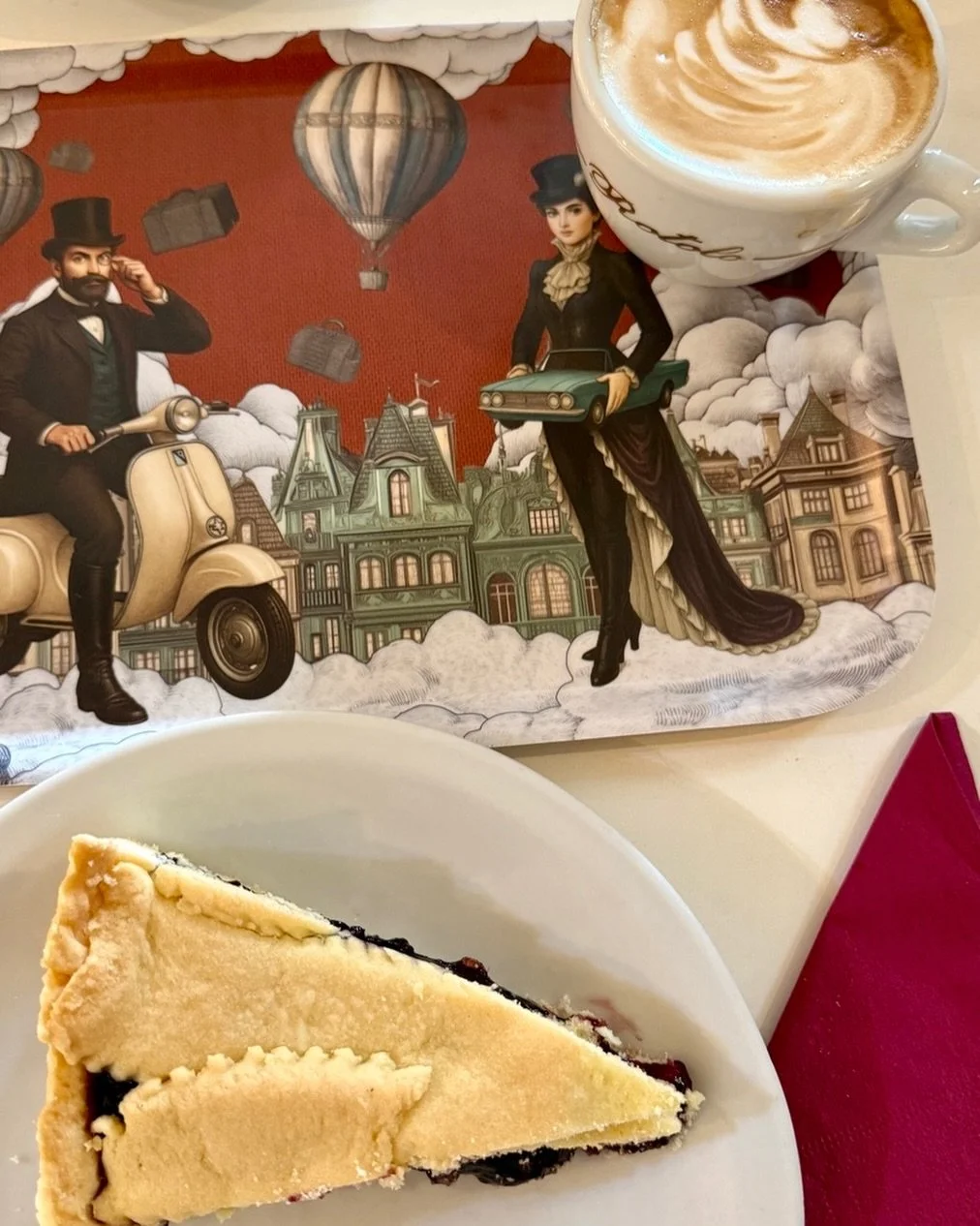 In Italy, even the simplest things have a different taste.
A slice of forest berry tart, a cappuccino, and a slow morning remind me that quality comes from respecting ingredients, traditions, and time.
Savoring local flavors is more than a pleasure&m