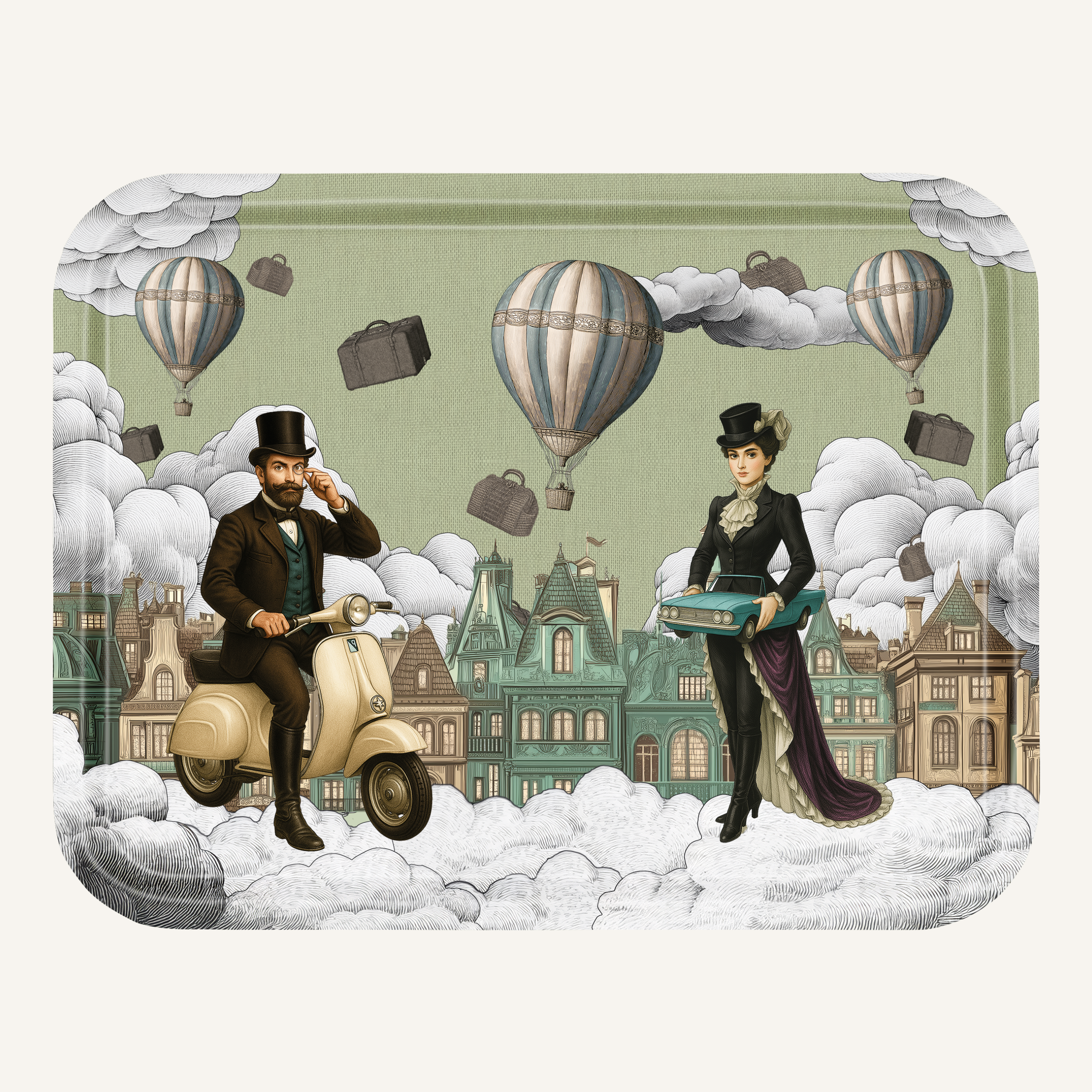 You Drive Me Crazy — Grand Serving Tray · 16.9 × 13 in (43 × 33 cm)