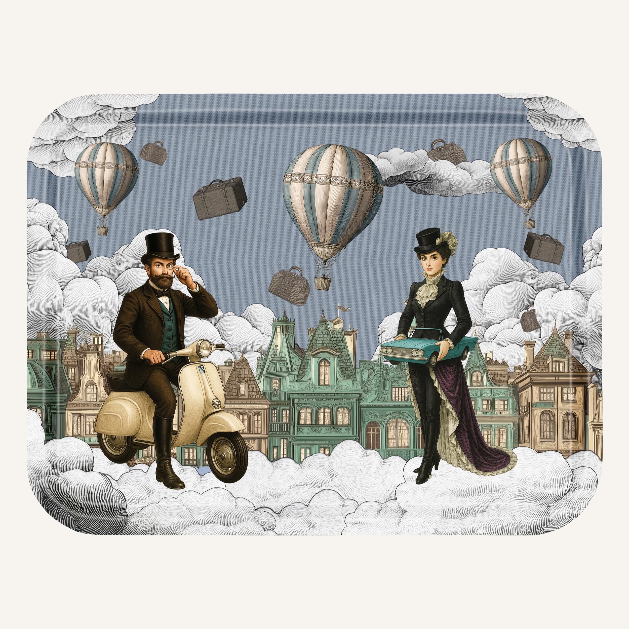 You Drive Me Crazy — Grand Serving Tray · 16.9 × 13 in (43 × 33 cm)