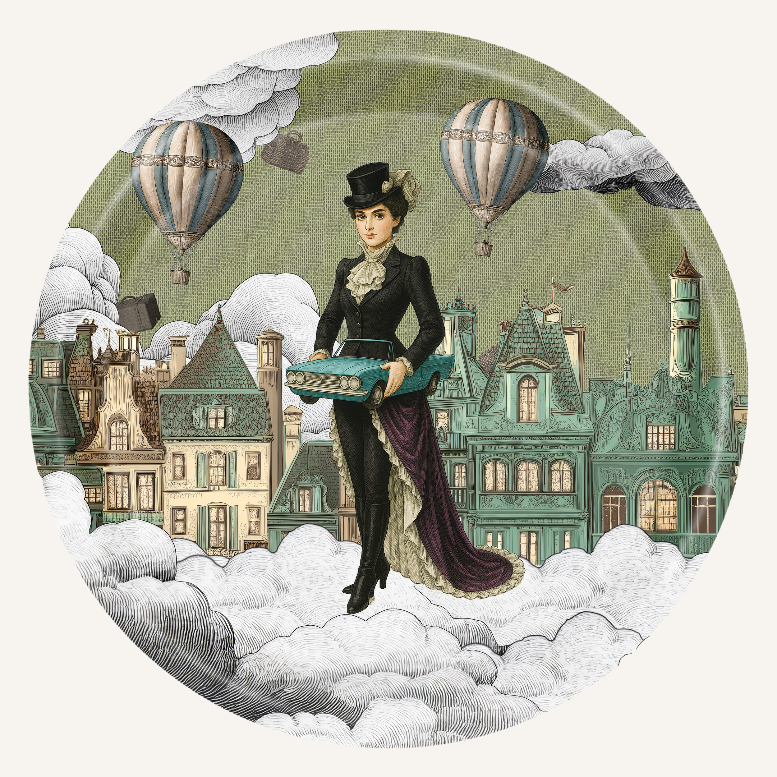 Background color -Round Driveme crazy 11X11 HER Tray.png