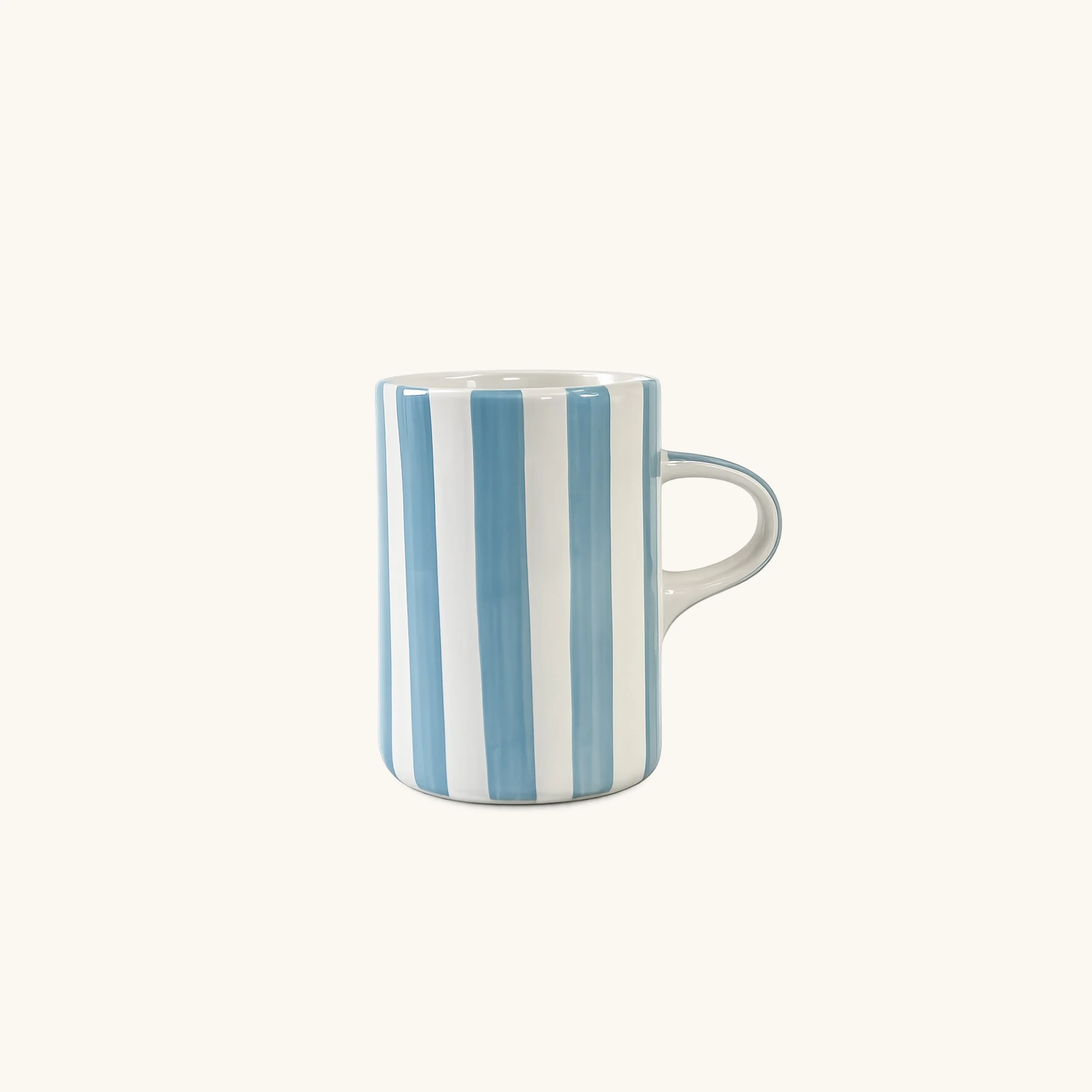Candy Stripe Demi Mug -Light Blue