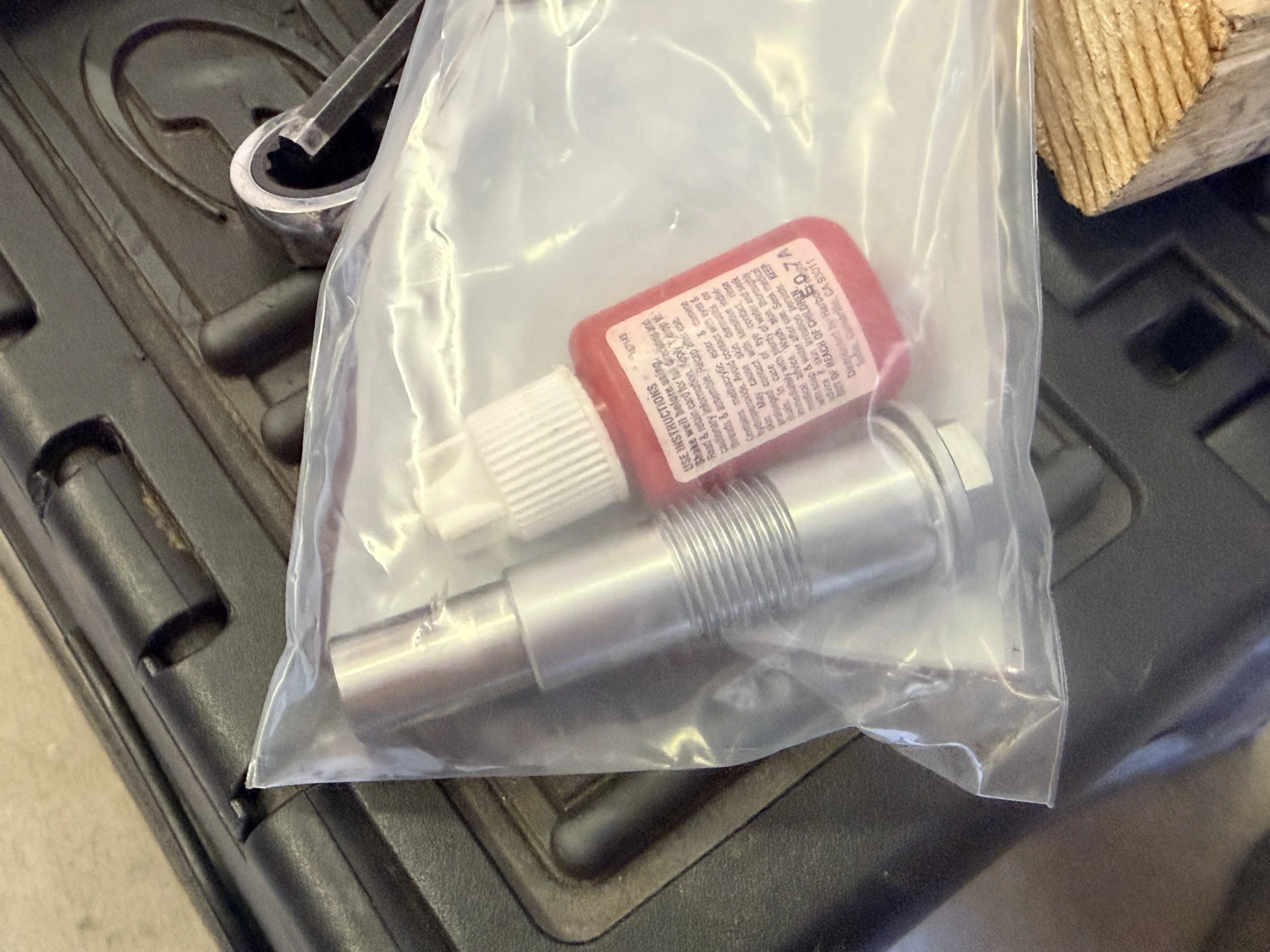 Installing the BMW Guys tensioner. The old one was also aftermarket, but it was highly worn and needed replaced. 