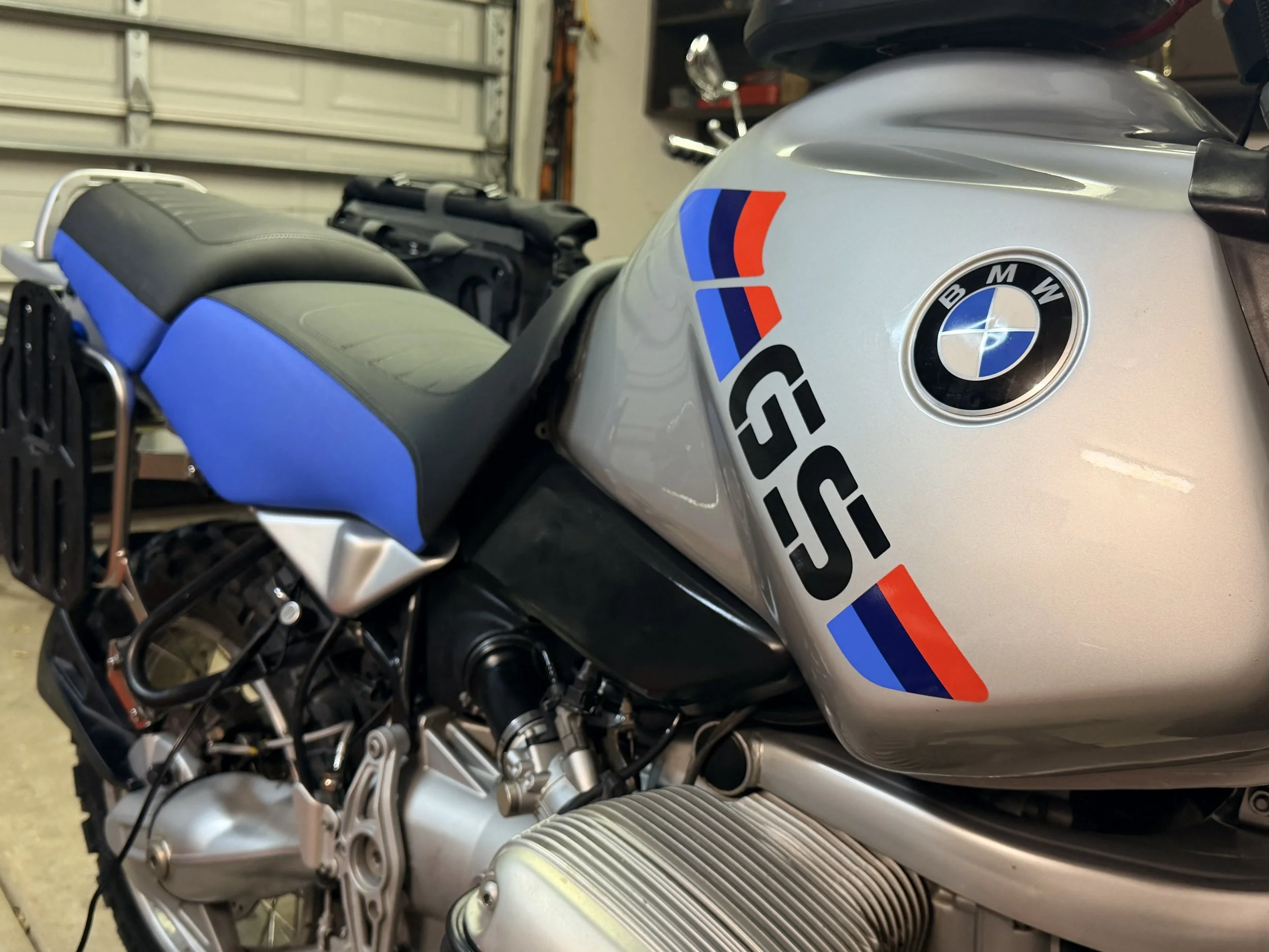 New seat covers installed. I'm not an upholstery expert. The blue lines should match the seats. It would be a mystery to me how that is accomplished, and frankly, I don't care about the symmetry enough to pay someone to do it. But it looks clean & tr