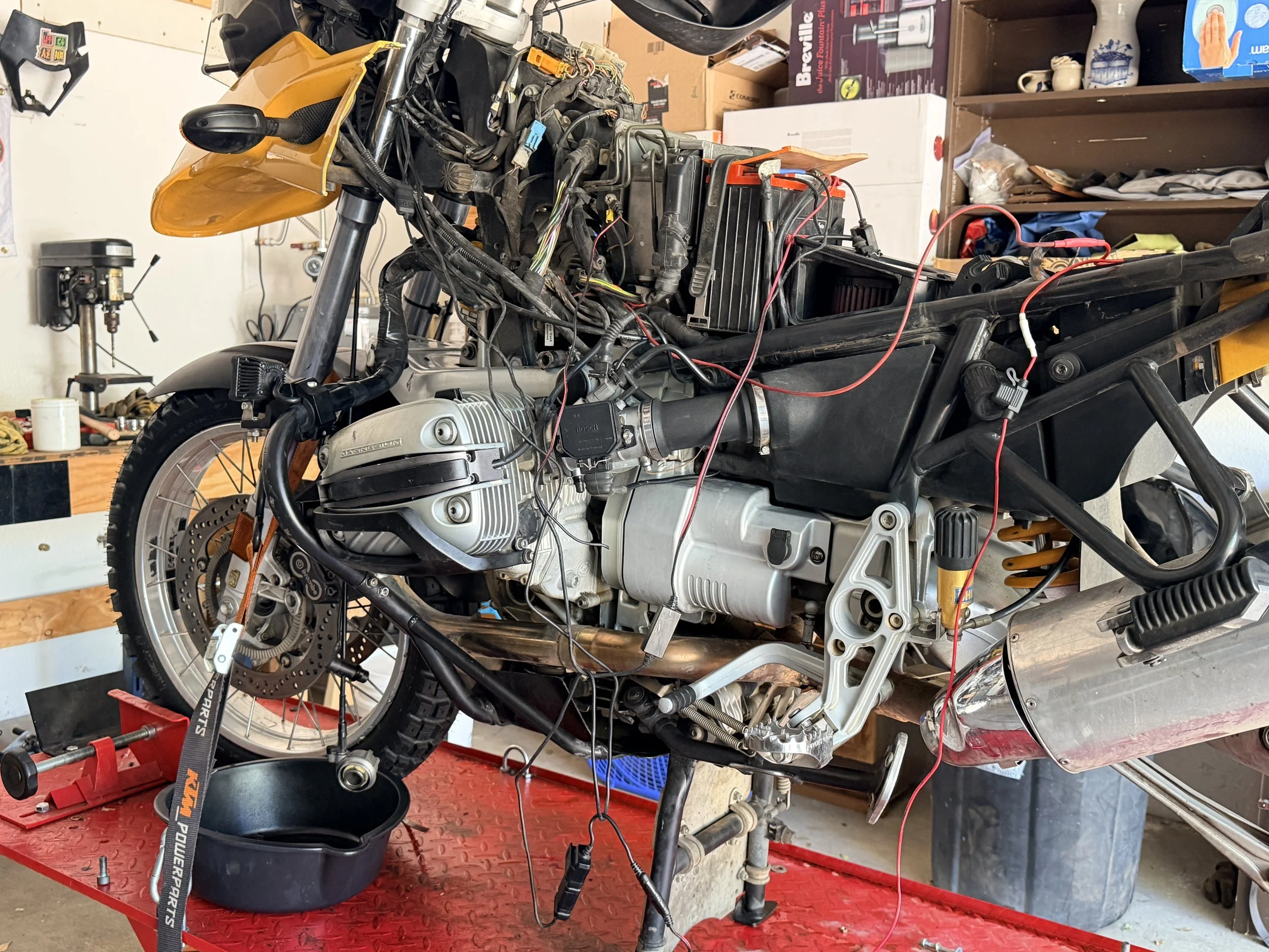 I think it's safe to say that I have learned a lot from wiring, and am better than I was then. A few cut wires shorting out, and generally a mess. Let's dig in! 