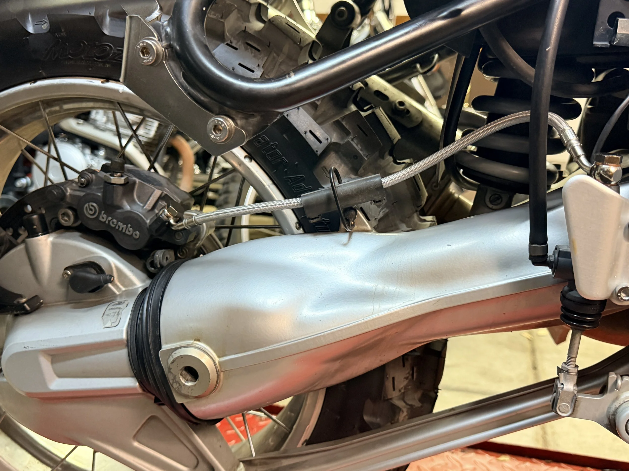 Final drive re-assembled. I had a really interesting series of debates with people on properly indexing the final drive to the output shaft. Specifically, alignment or phasing of the U-joints. 