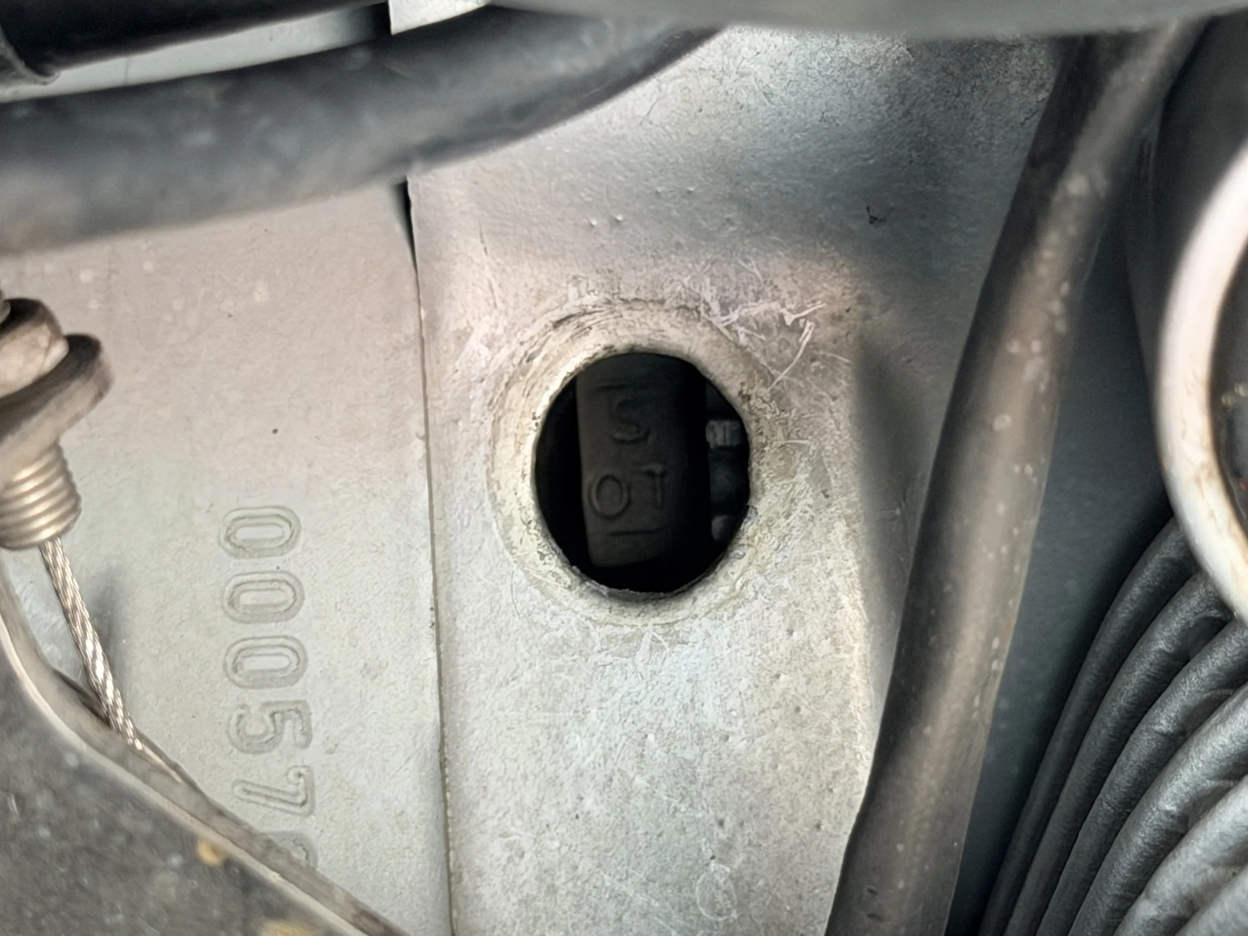 Initially, I was concerned he used the mark to do both cylinders at the same time - turned out be right. An easy mistake. 