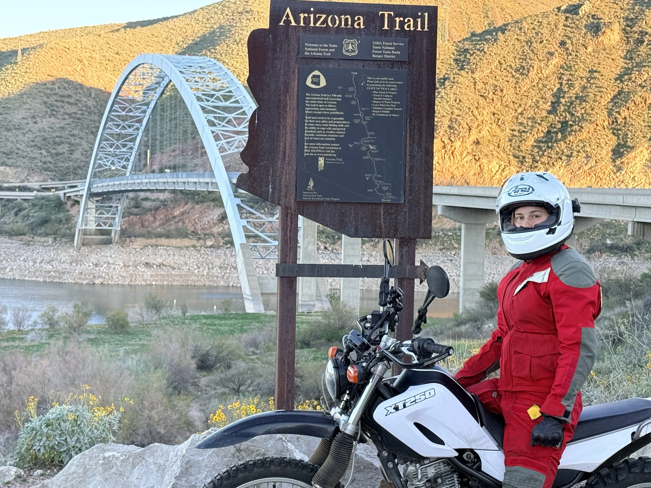 Half way through the AZ-87 on the way to Globe. The largest single-span bridge of its kind. 