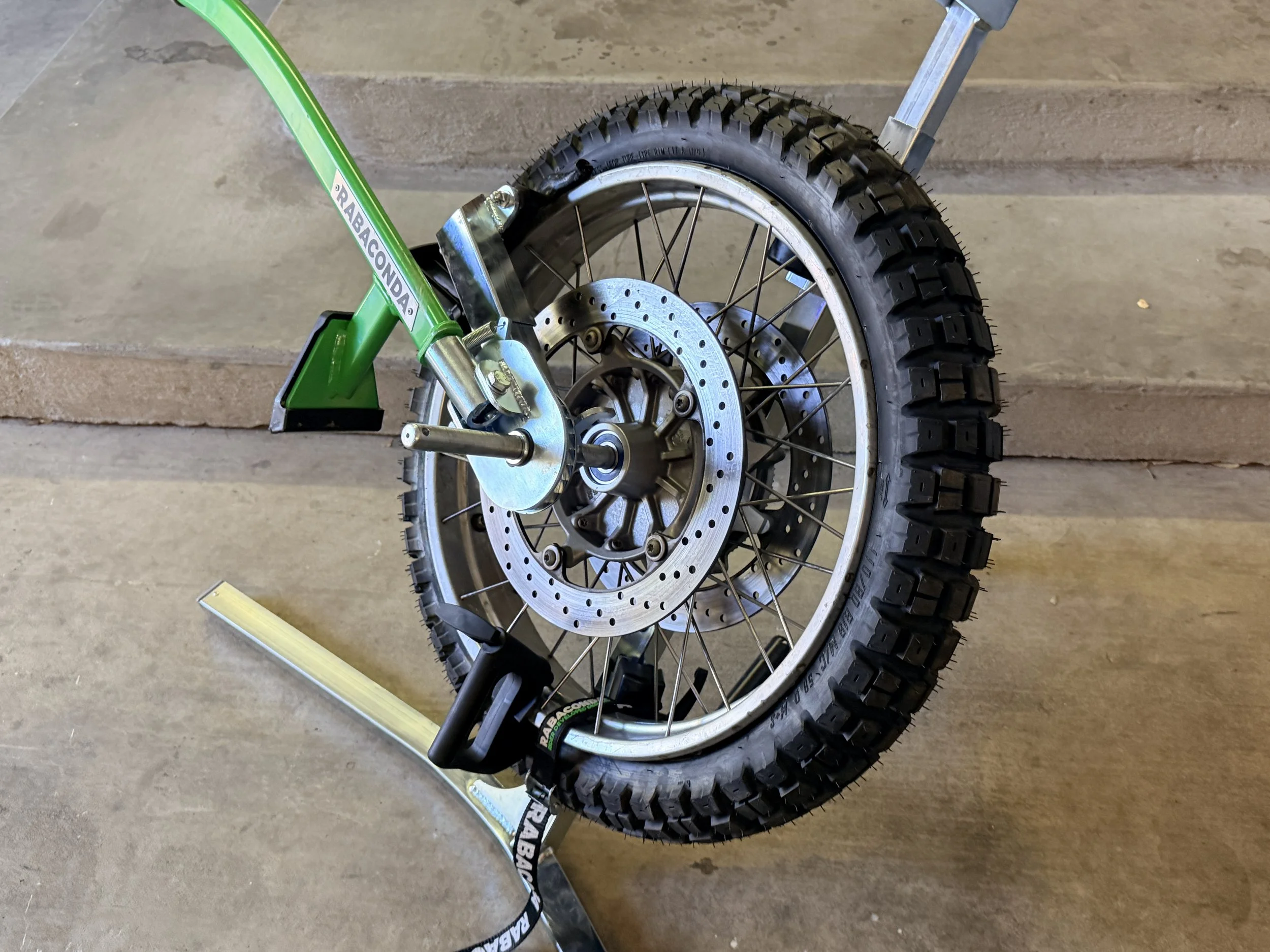 All the bearings & seals went it well, and I mounted the new tire. 