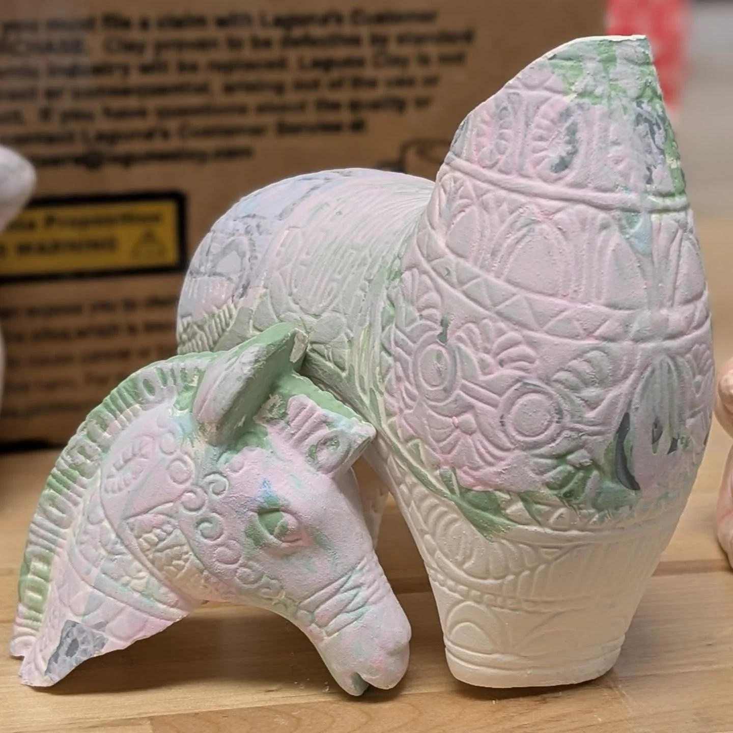 Slight mishap involving a horse