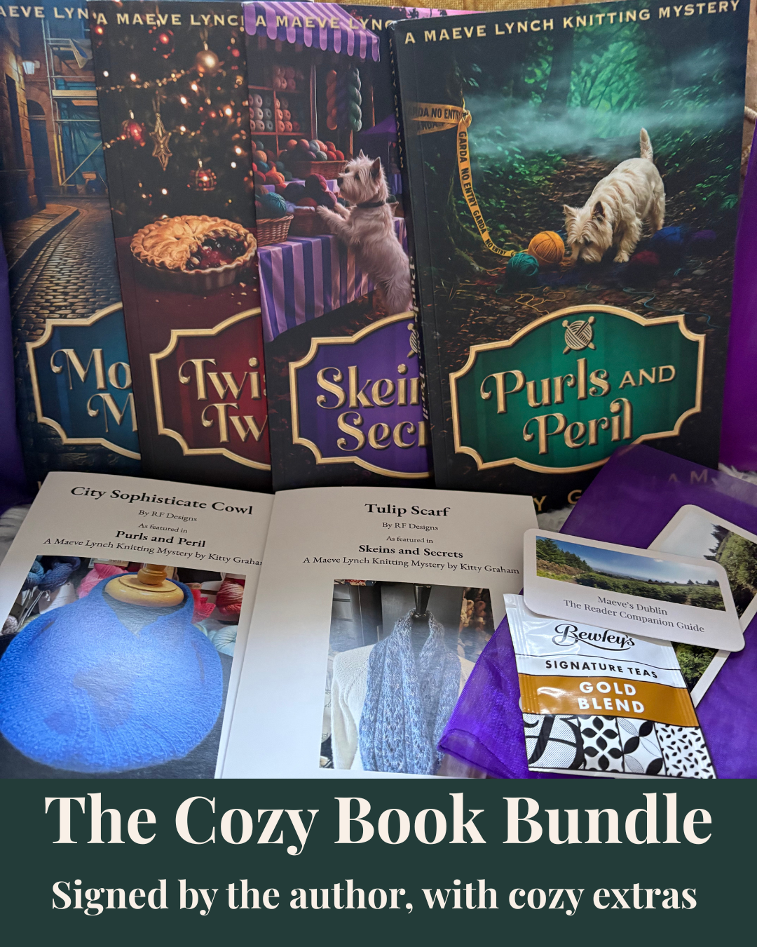 Signed Irish Cozy Mystery Book Bundle