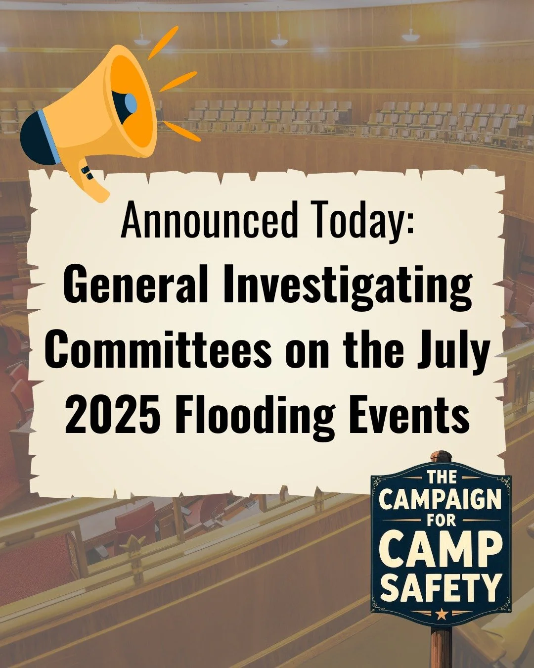 Today, @ltgovtx Dan Patrick and House Speaker @rep_dustin_burrows announced the Senate and House General Investigating Committees on the July 2025 Flooding Events, respectively chaired by Senator @peteflores_tx and House Representative @morganmeyertx