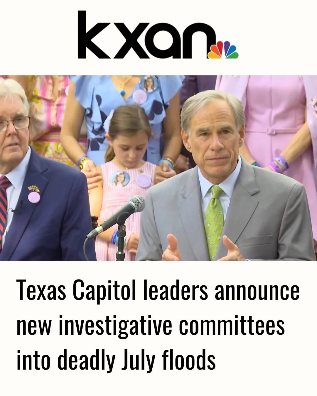 @kxan_news reports on yesterday&rsquo;s announcement of the Texas House and Senate General Investigating Committees, tasked with &ldquo;examining the factors that led to the deaths of young girls at Camp Mystic&rdquo; and the July 2025 floods.

We ho