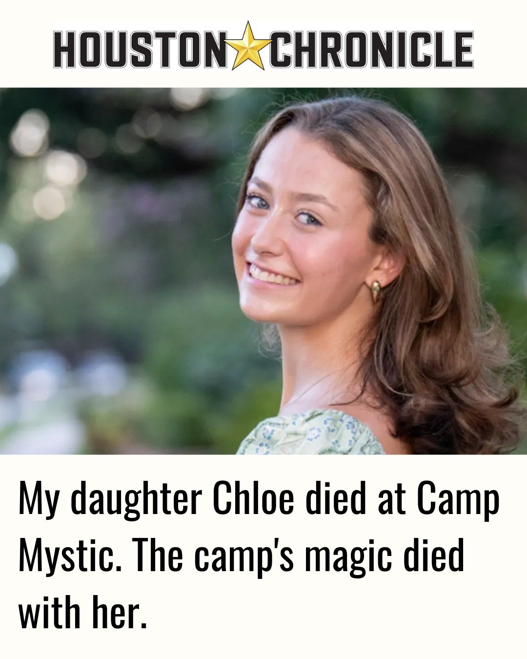 &ldquo;In recent weeks, Wendie made a most insightful observation: We who lost daughters are not the only ones grieving. The Camp Mystic alumni and their families are grieving, too,&rdquo; said Matthew Childress, father of Chloe Childress, one of the