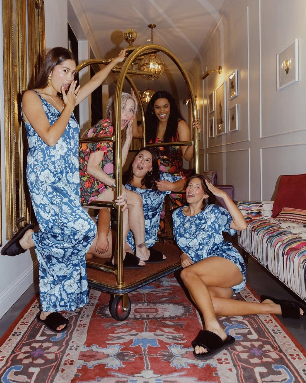 kitty and vibe eco silk pajamas