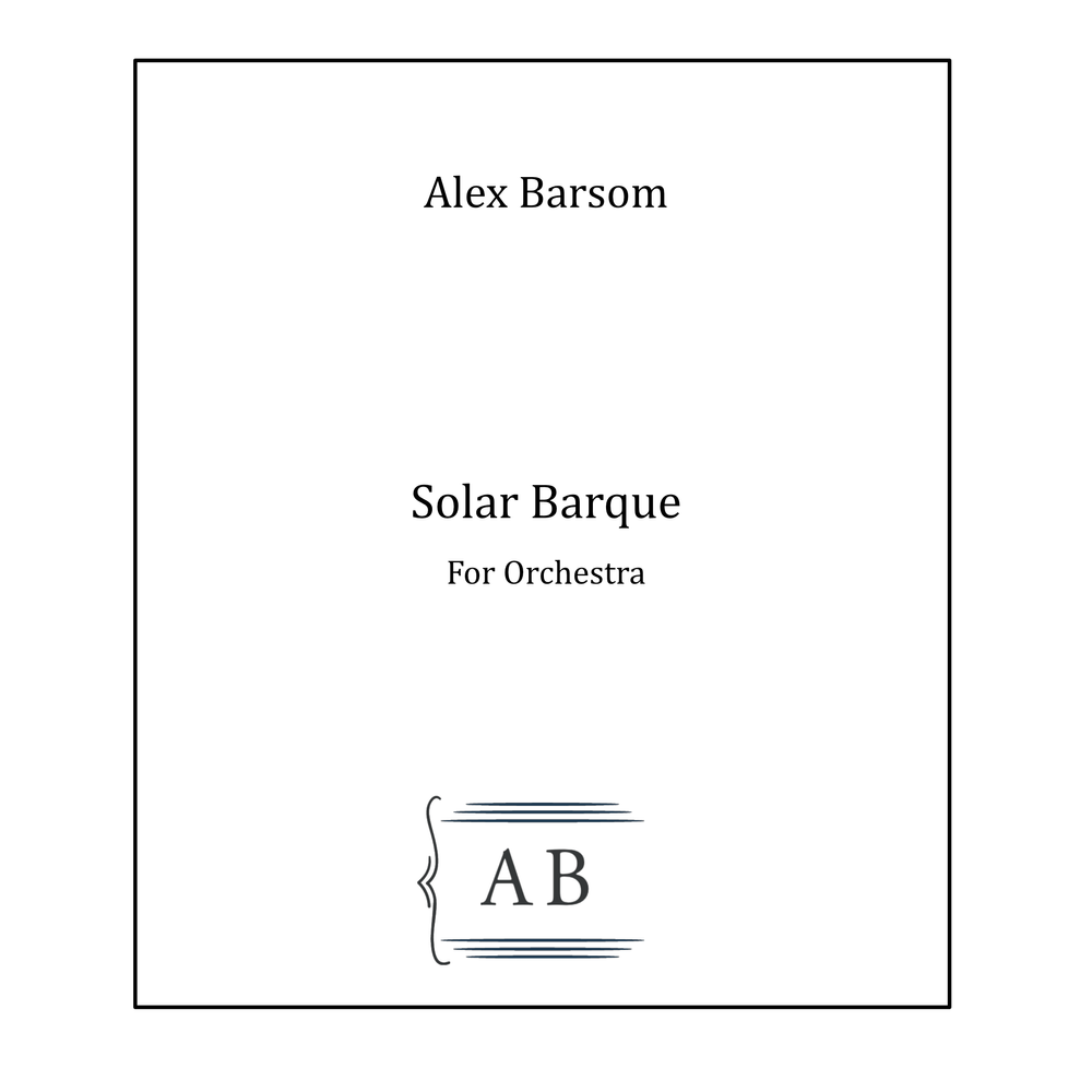 Solar Barque — Alex Barsom