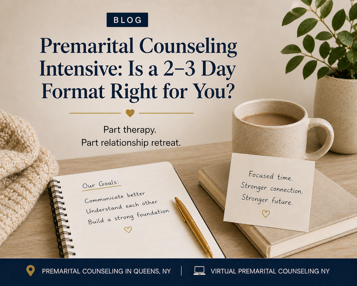 Premarital Counseling Intensive: Is a 2–3 Day Format Right for You?