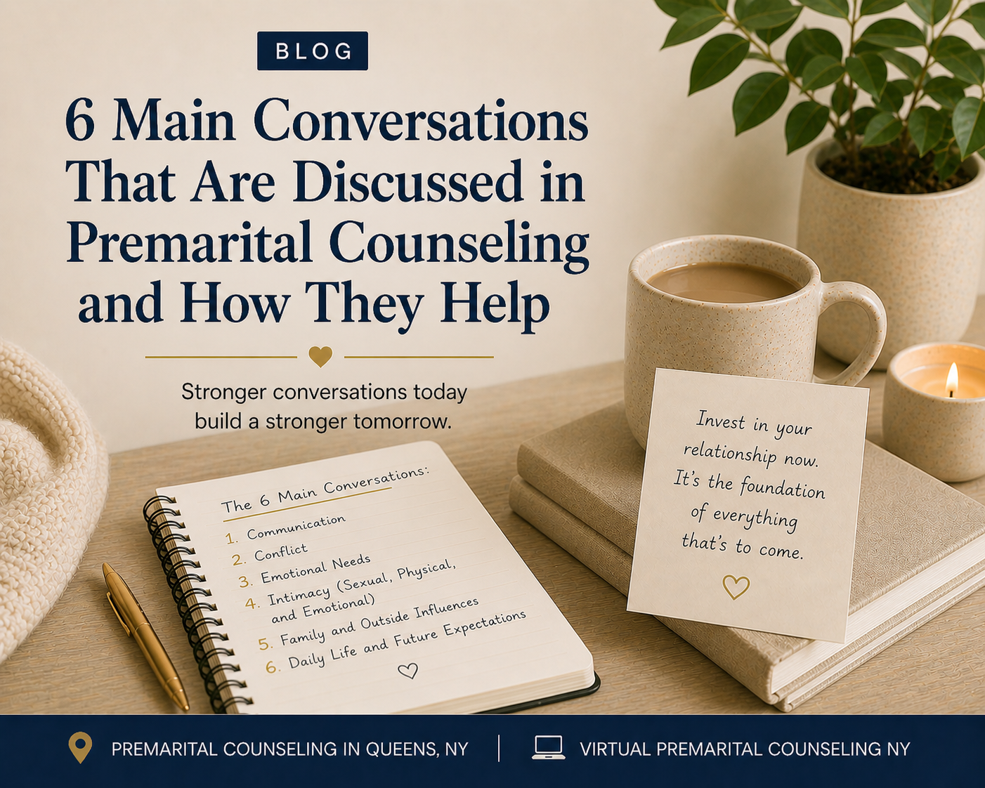 6 Top Conversations in Premarital Counseling and How They Help
