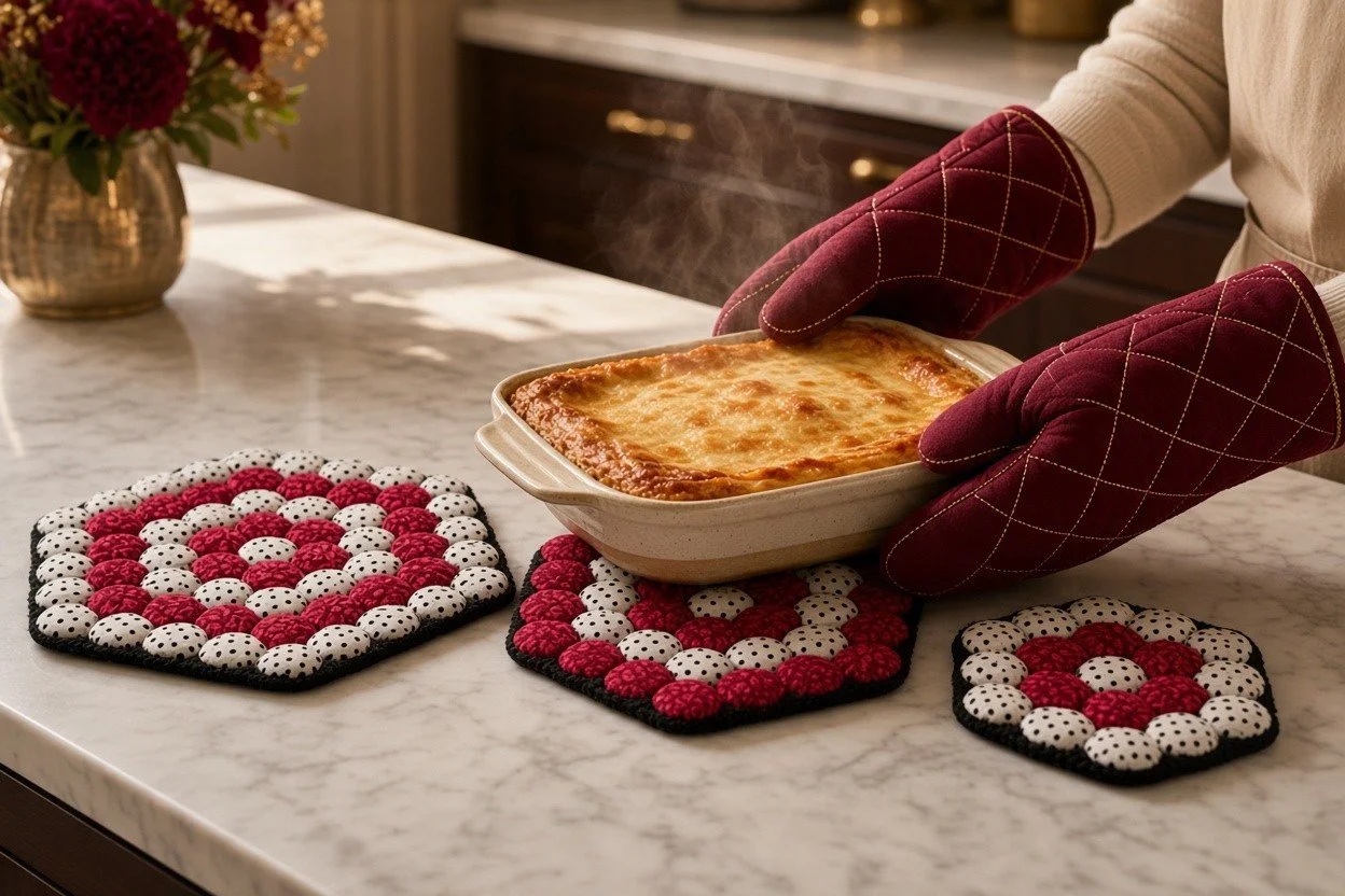 Eco-Chic Bottle Cap Hot Pad Set