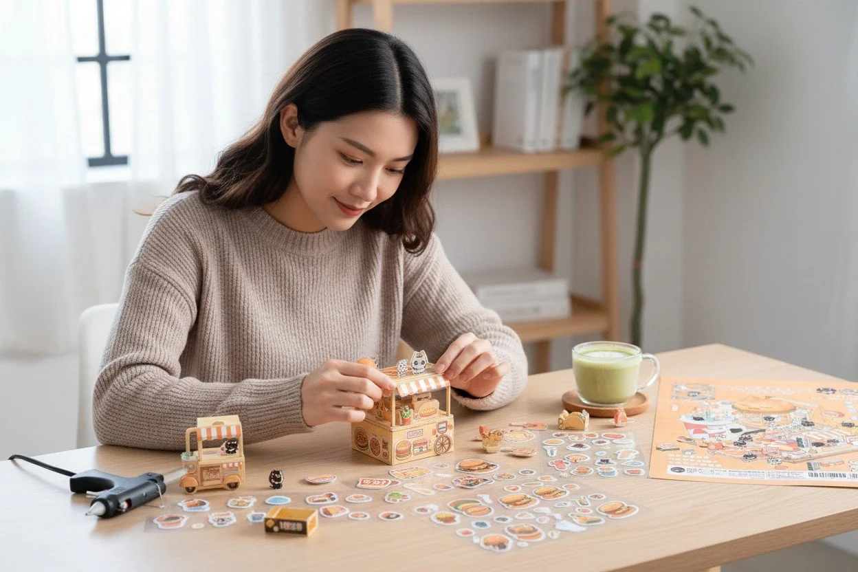 Scene Sticker Kit - Pudding Burger Shop