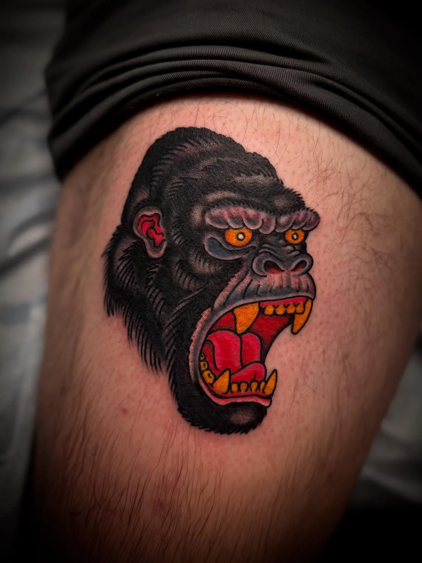 Griller. Big Monke. @elmstreettattoo