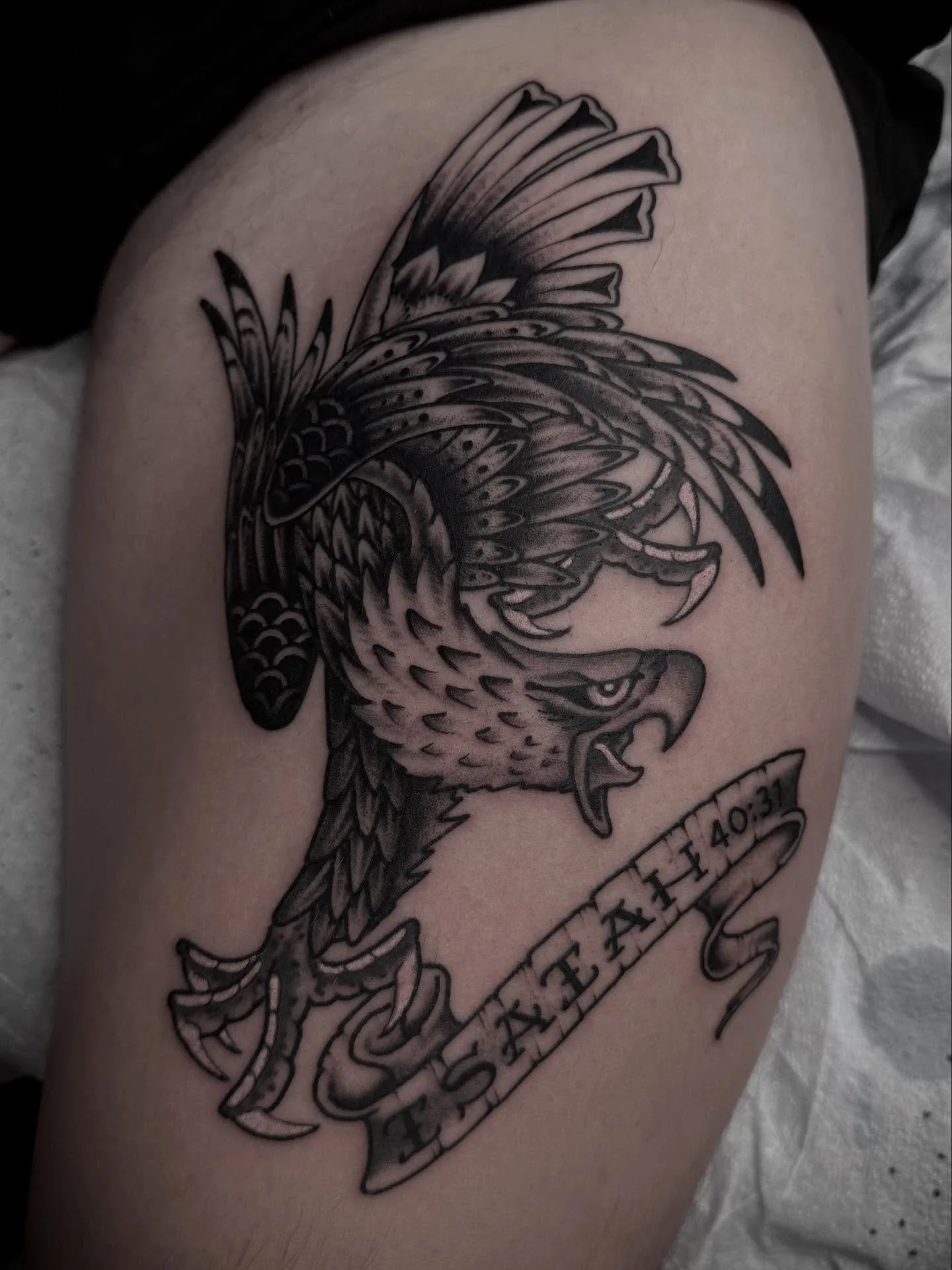 Eagle. Done @elmstreettattoo DM TO OBTAIN YOURS.