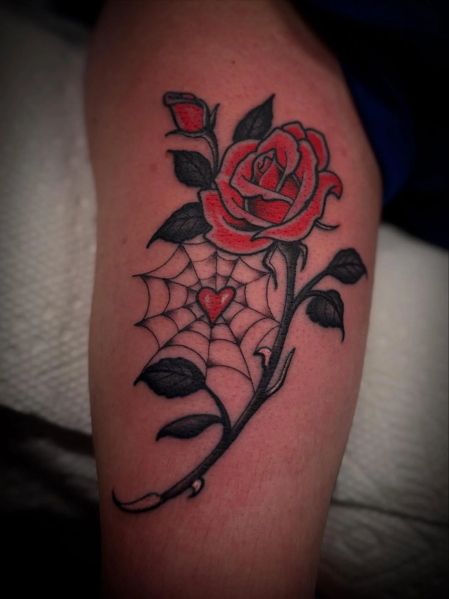 Rose. @elmstreettattoo DM TO BOOK YOURS. Time available this weekend.