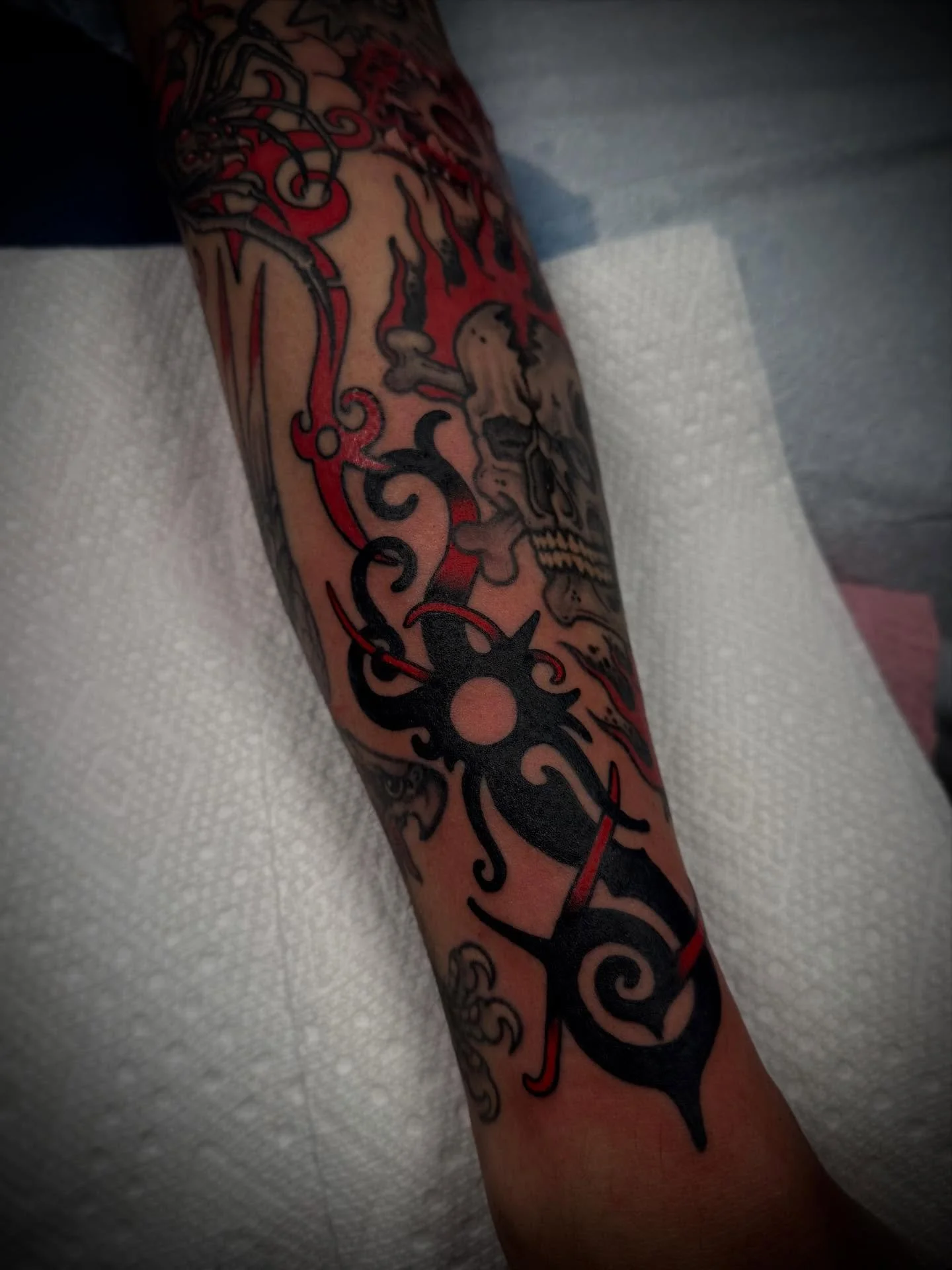 Another step closer on Robert&rsquo;s sleeve. Thank you for your dedication! Done @elmstreettattoo