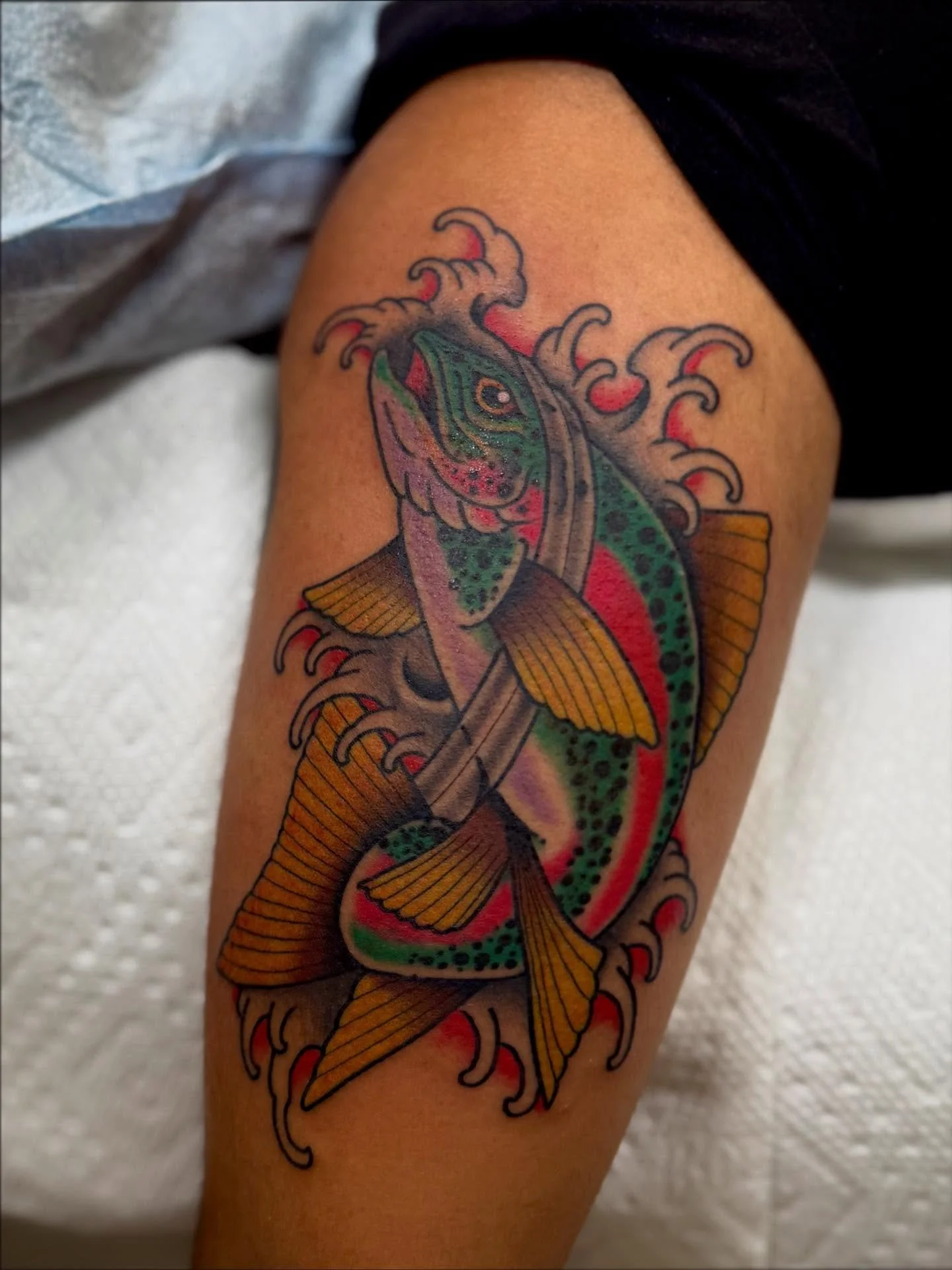 Gone fishin&rsquo; done @elmstreettattoo 🎣 Visit the link in bio to book your appointment now!