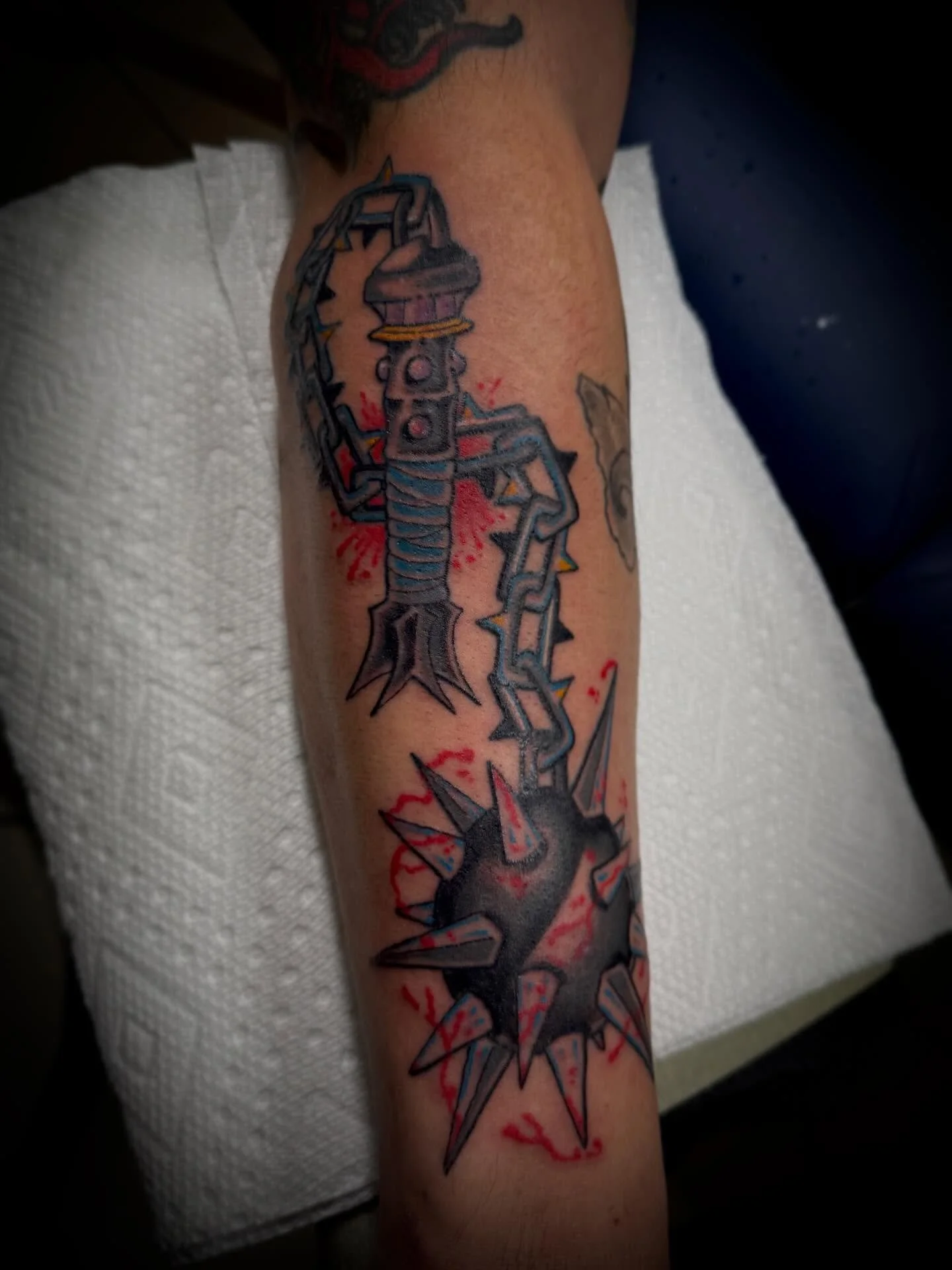 Flail for Ivan. Done @elmstreettattoo DM for questions of Visit the link to book.